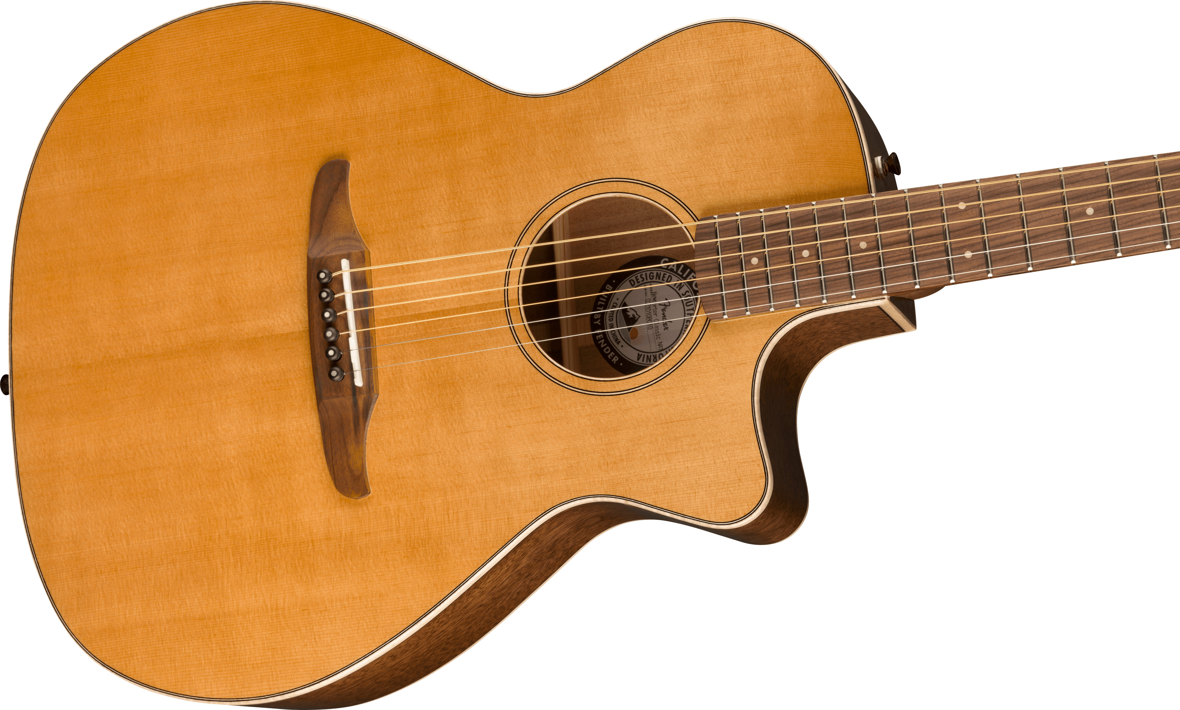 Fender Newporter Classic -elektroakustinen kitara, Aged Natural