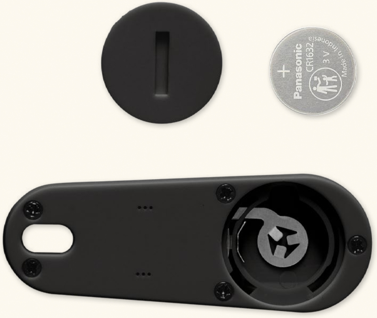 Orbitkey x Chipolo Tracker v2 -paikannuslaite, musta
