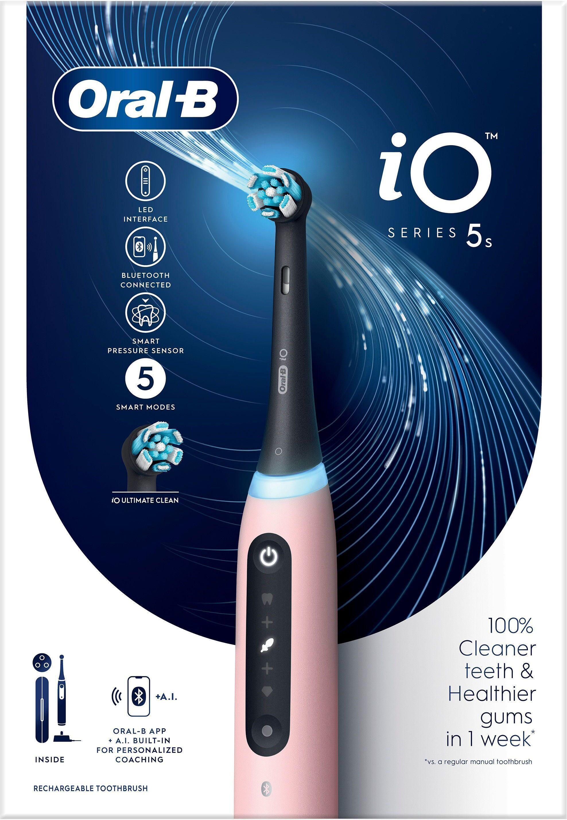 Oral-B iO Series 5s -sähköhammasharja, pinkki