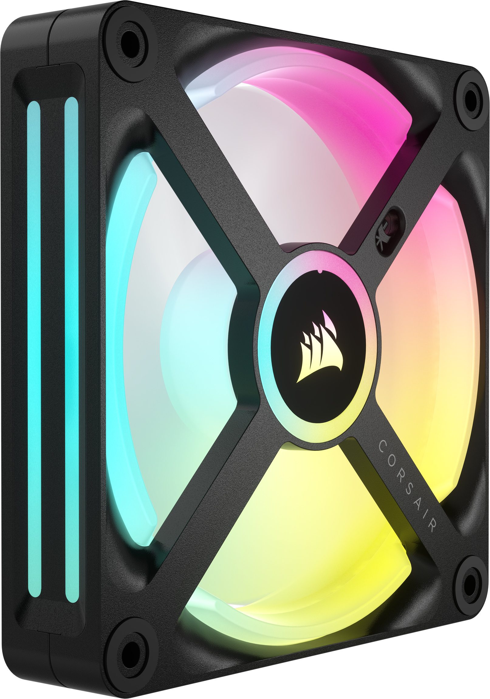 Corsair iCUE LINK QX120 RGB PWM -tuuletin, 120 mm, musta, 1 kpl Expansion Kit