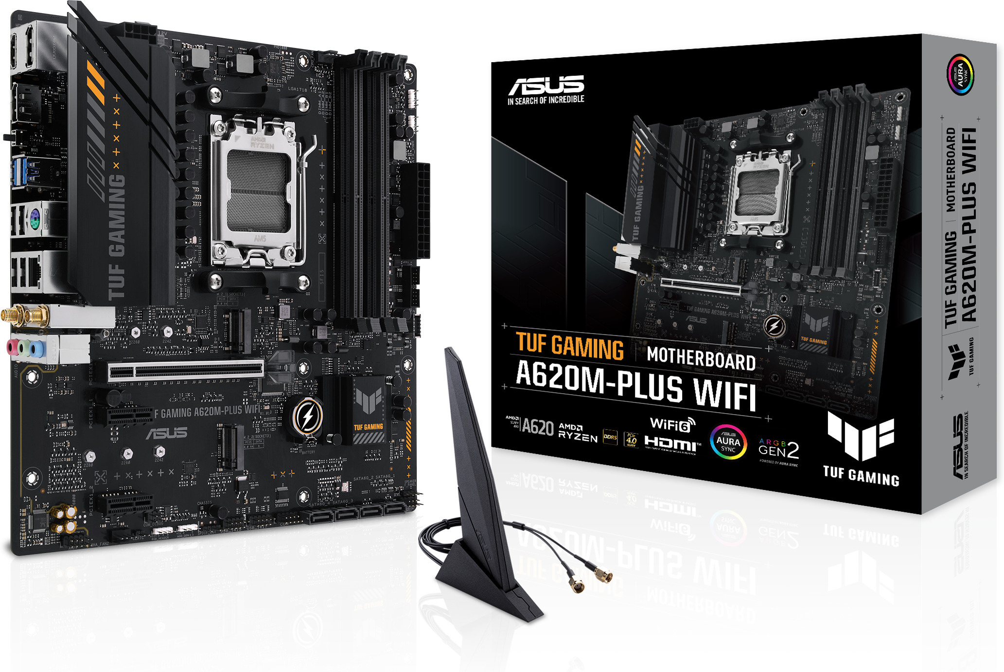 ASUS TUF GAMING A620M-PLUS WIFI mATX-emolevy