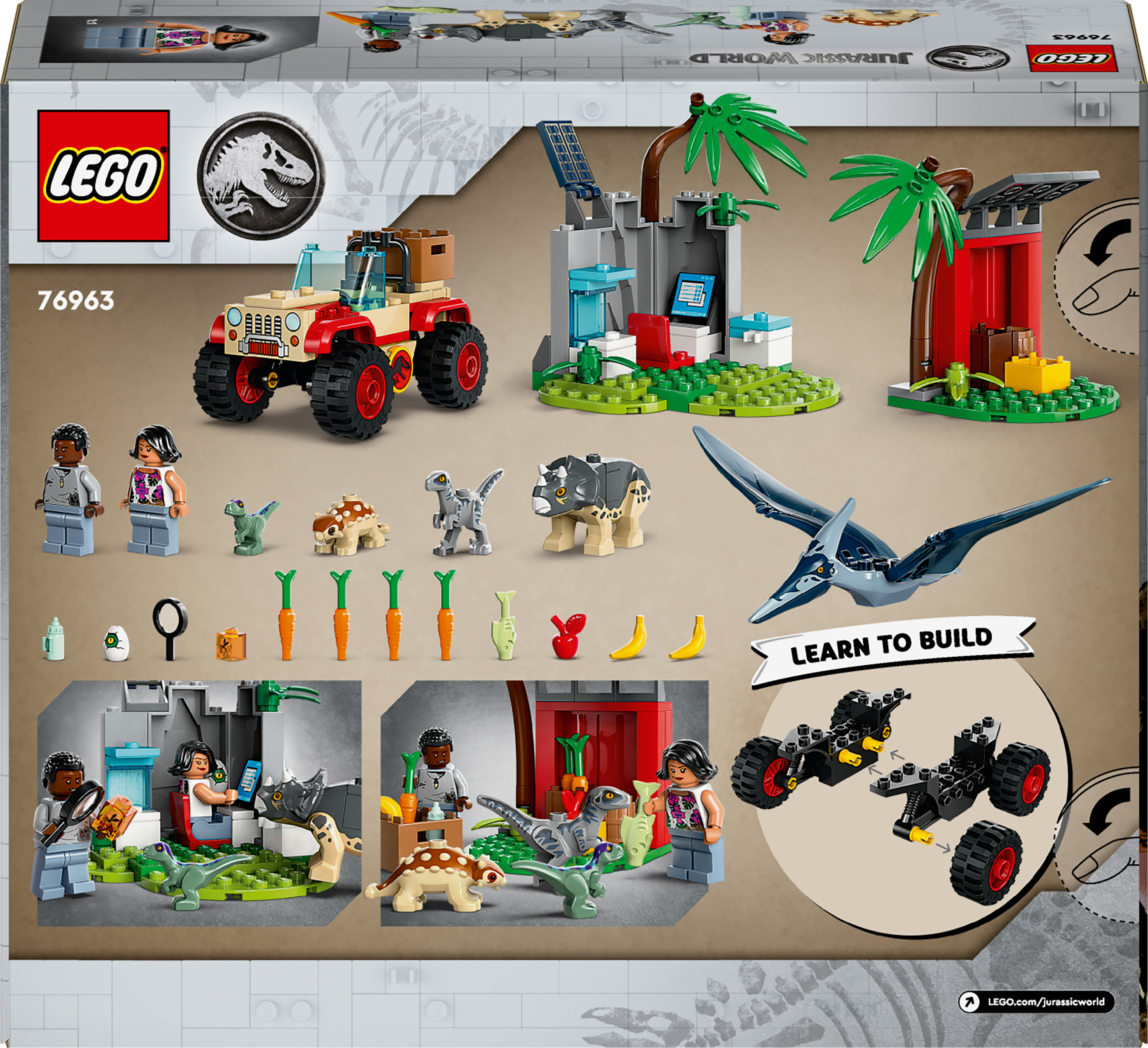 LEGO Jurassic World 76963  - Dinosauruspoikasten pelastuskeskus