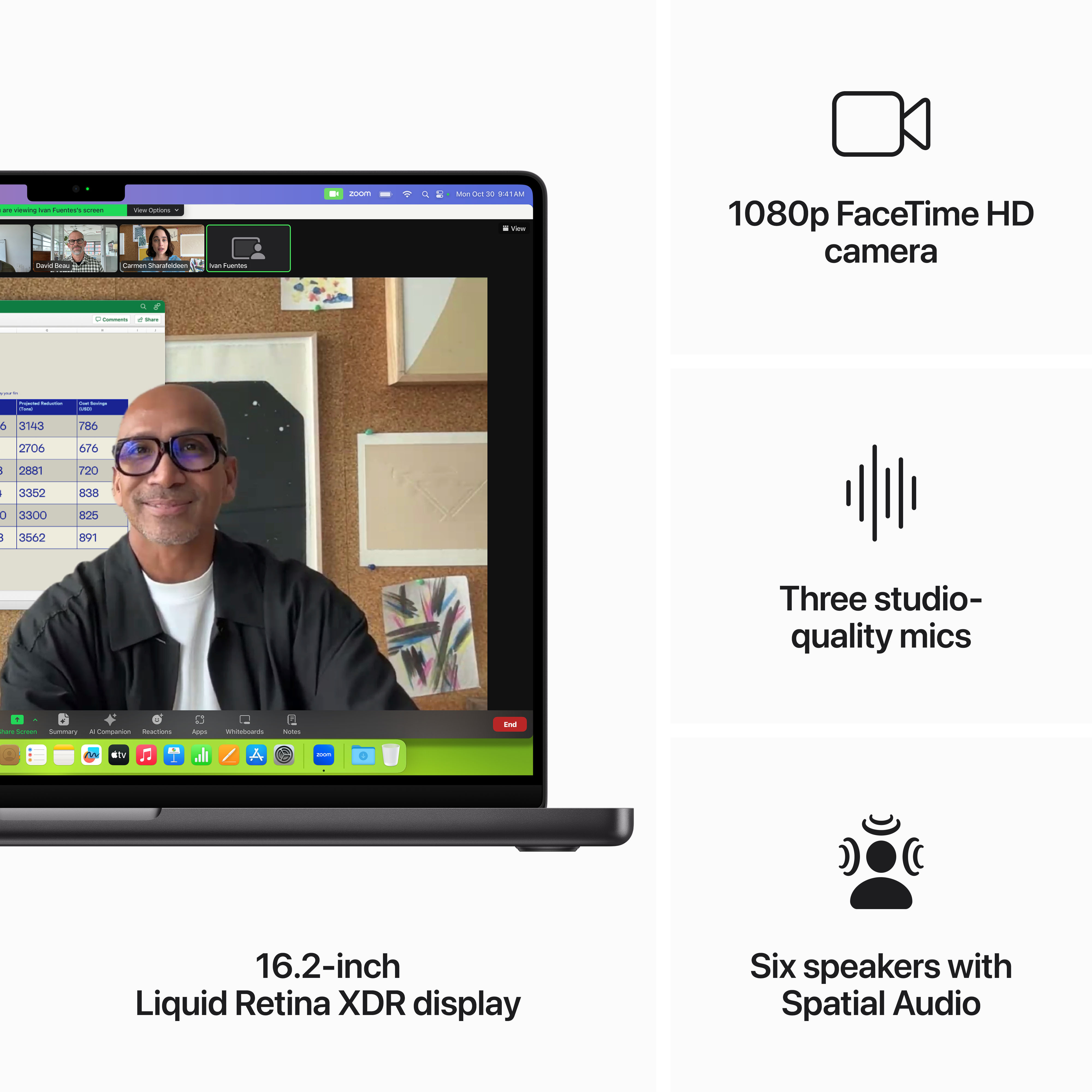 Apple MacBook Pro 16” M3 Max 96 Gt, 512 Gt 2023 -kannettava, tähtimusta (MRW23)