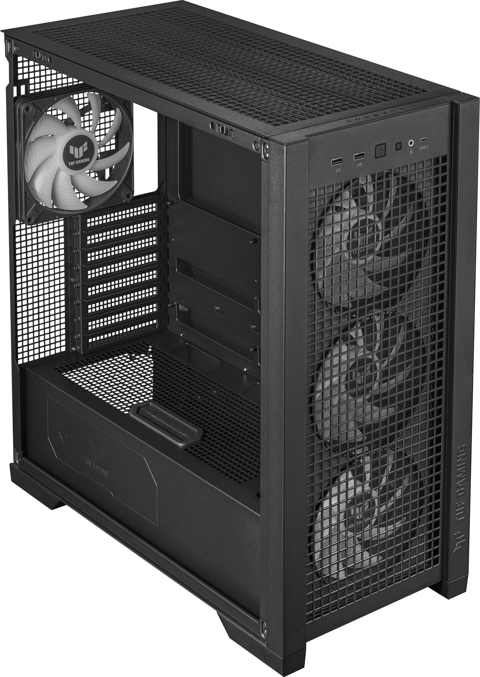 Asus TUF Gaming GT302 TG ARGB ATX-kotelo ikkunalla, musta