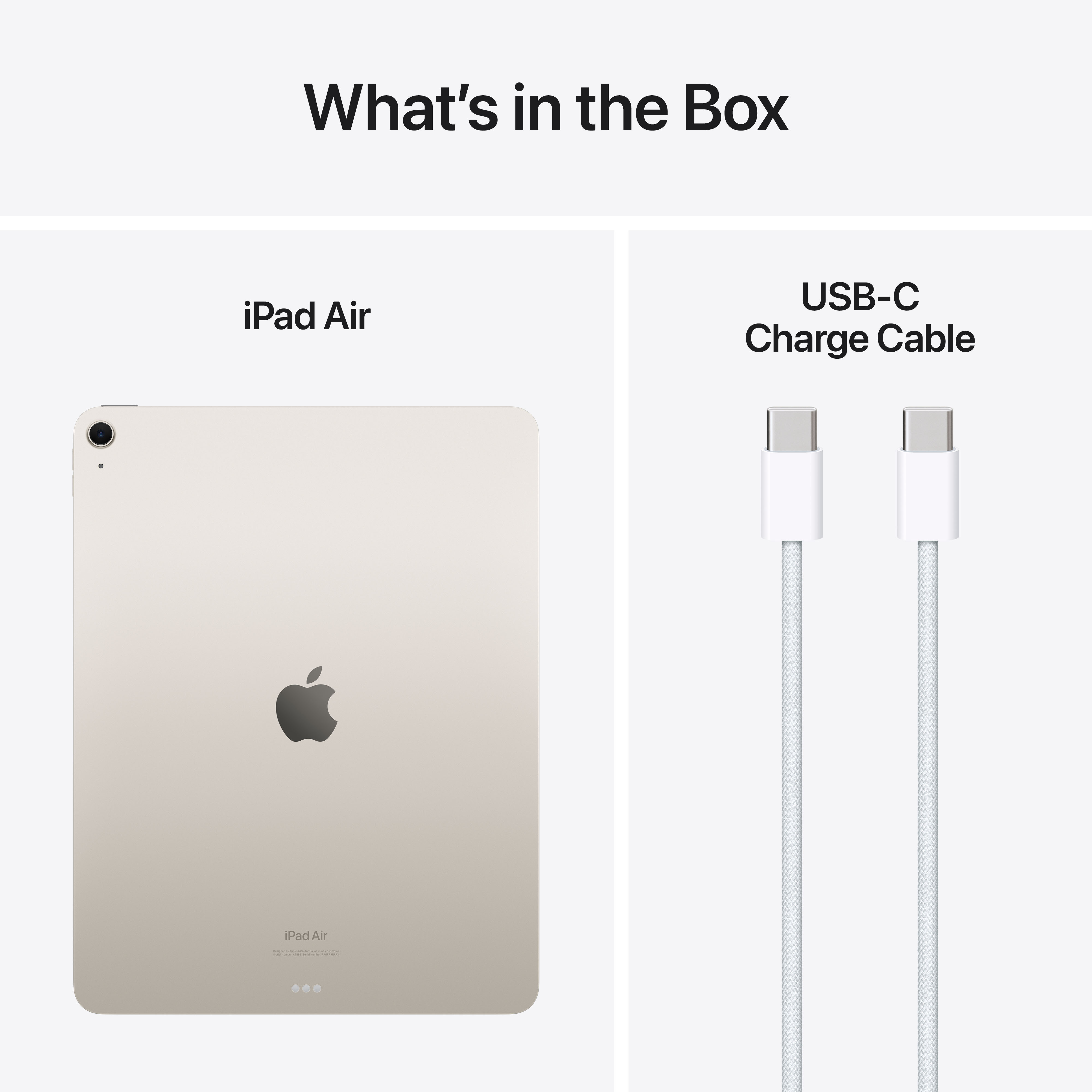 Apple iPad Air 13" M2 256 Gt WiFi 2024, tähtivalkea (MV2G3)