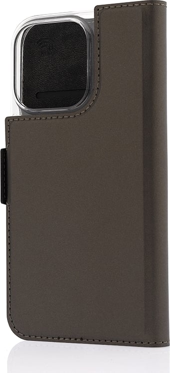 Wave BookCase -suojakotelo, MagSafe-yhteensopiva, Apple iPhone 16 Pro, Taupe