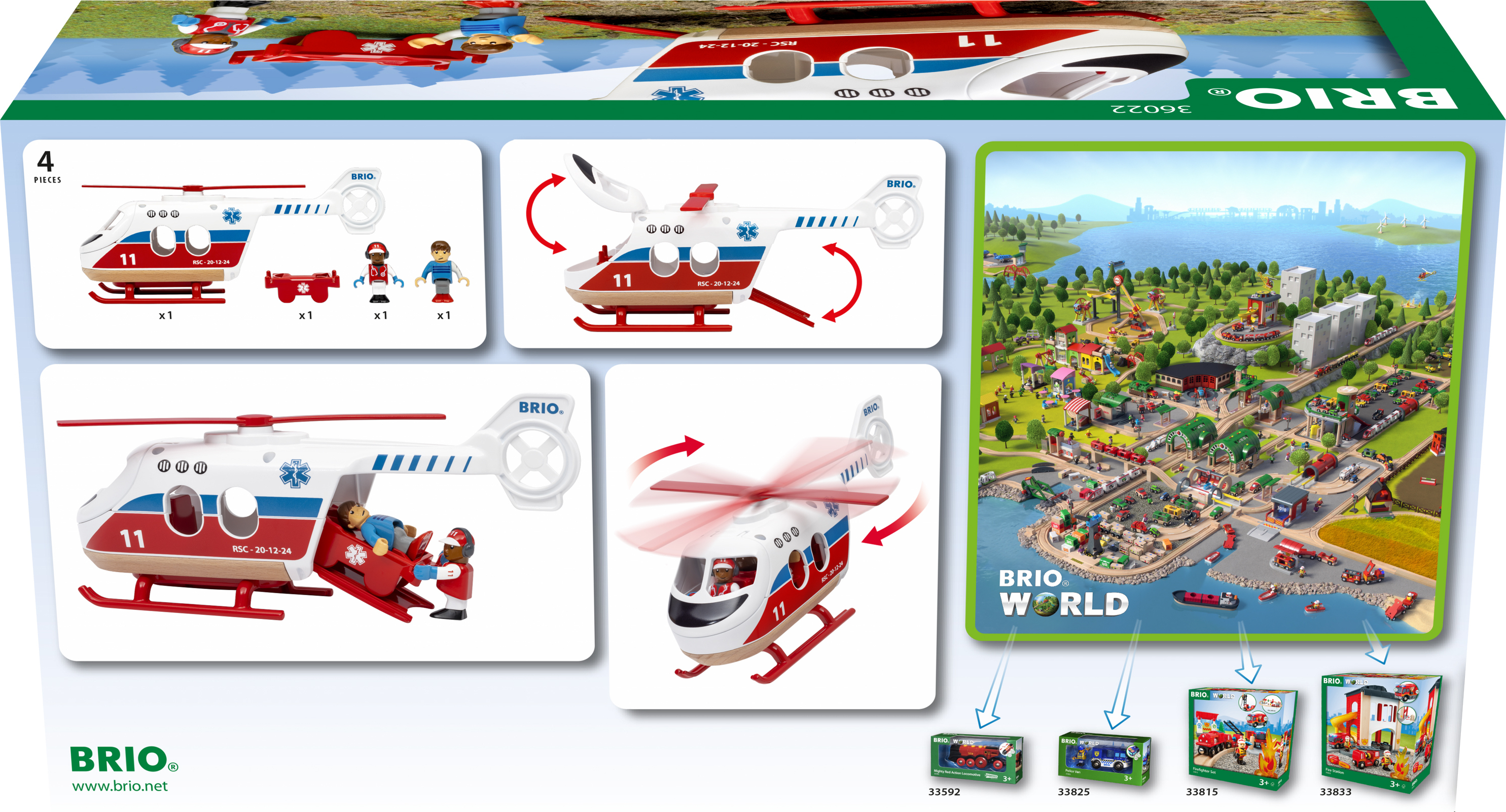 BRIO 36022 - Pelastushelikopteri