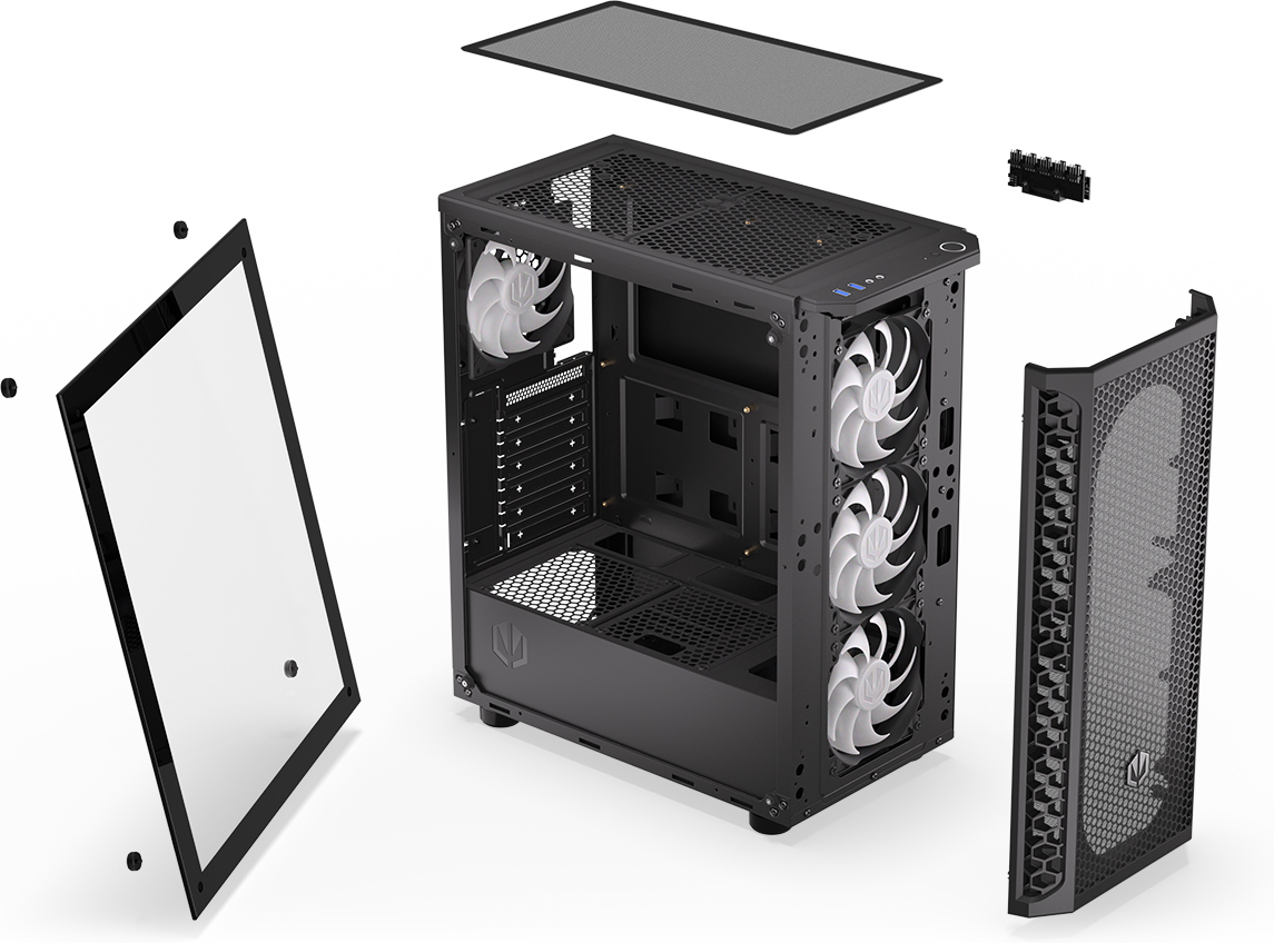 Endorfy Signum 300 ARGB ATX-kotelo ikkunalla, musta