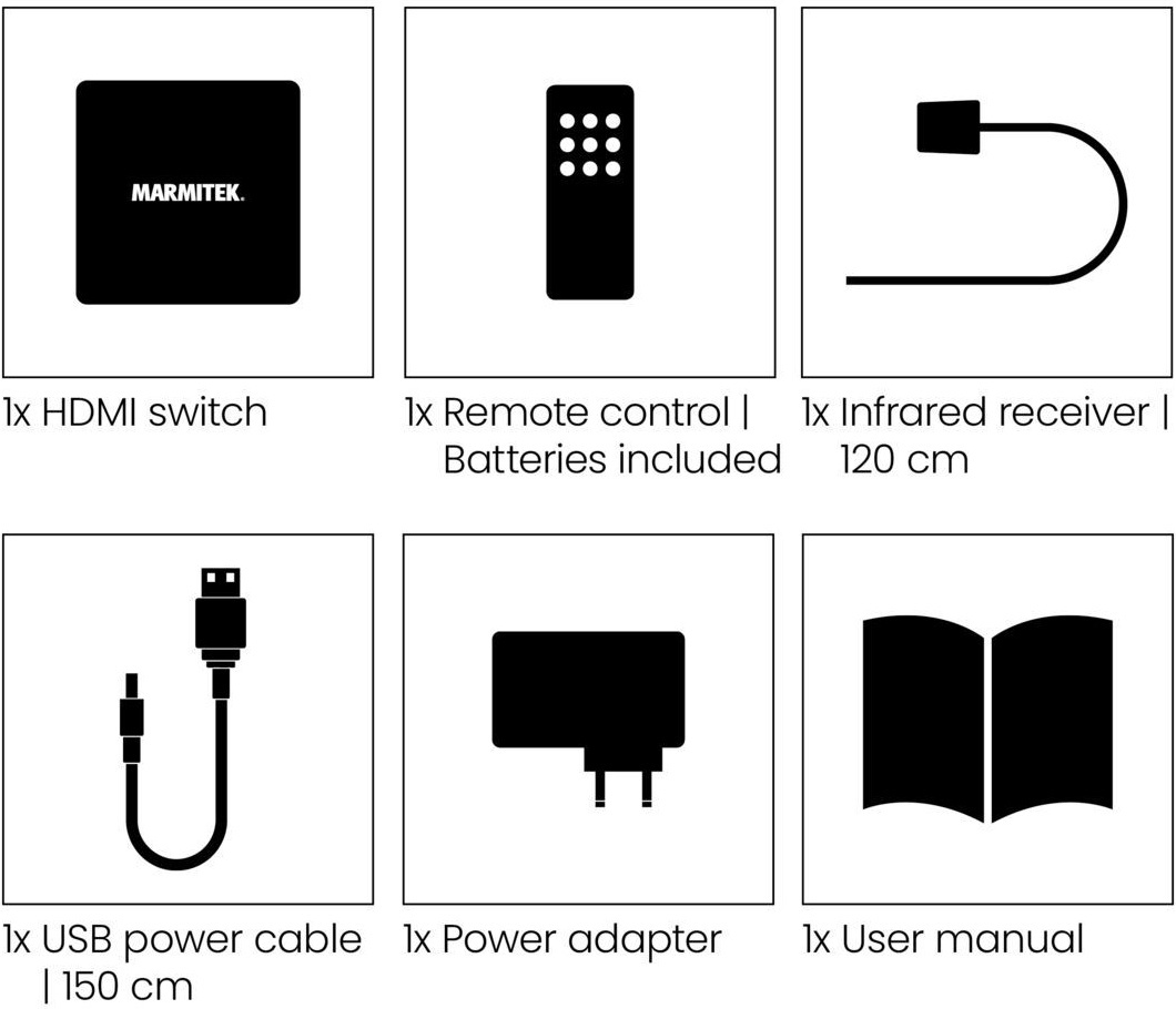 Marmitek Connect 350 UHD 2.0 HDMI-kytkin