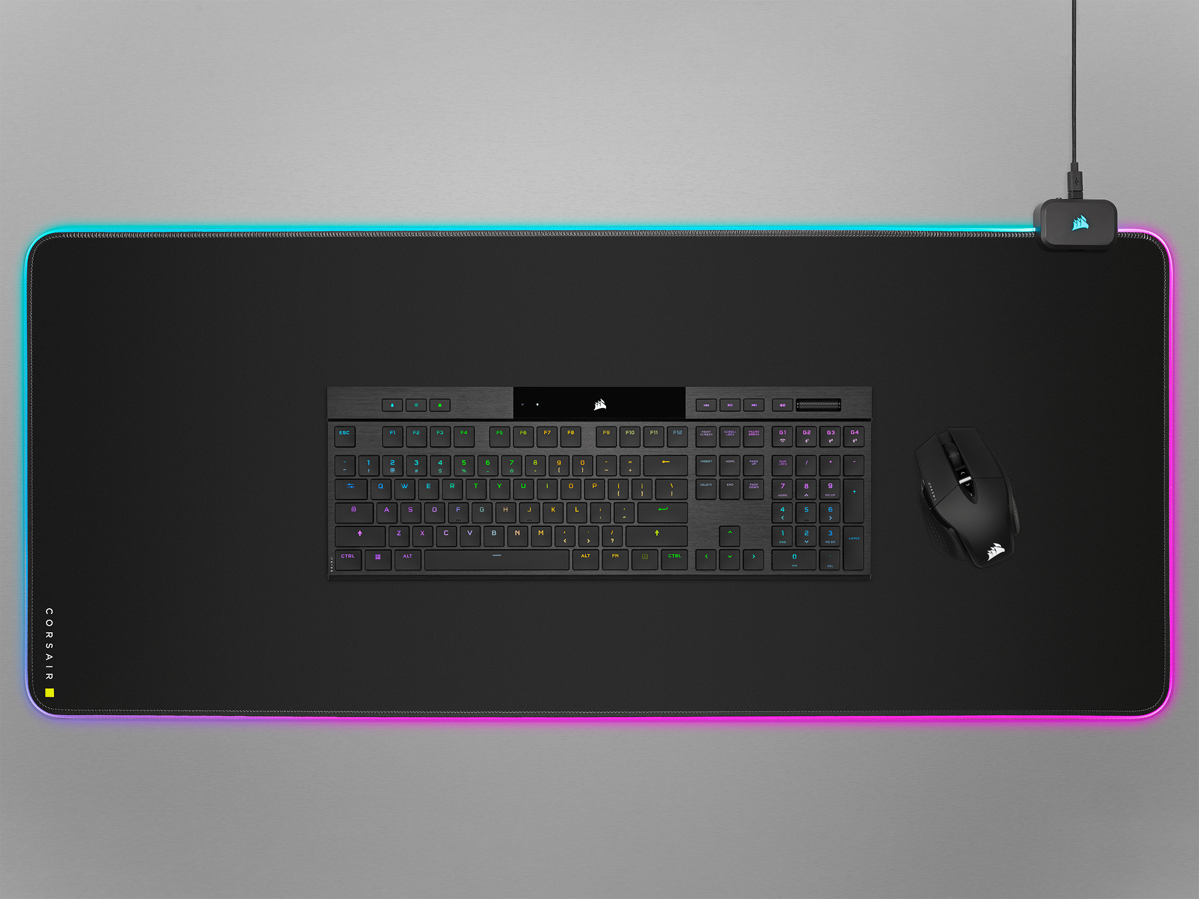 Corsair K100 AIR -pelinäppäimistö, CHERRY MX Ultra Low Profile –kytkimet, musta