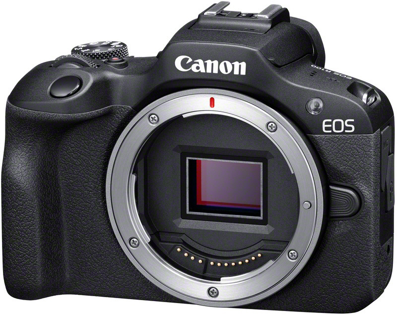 Canon EOS R100 -mikrojärjestelmäkamera + 18-45 mm IS STM -objektiivi