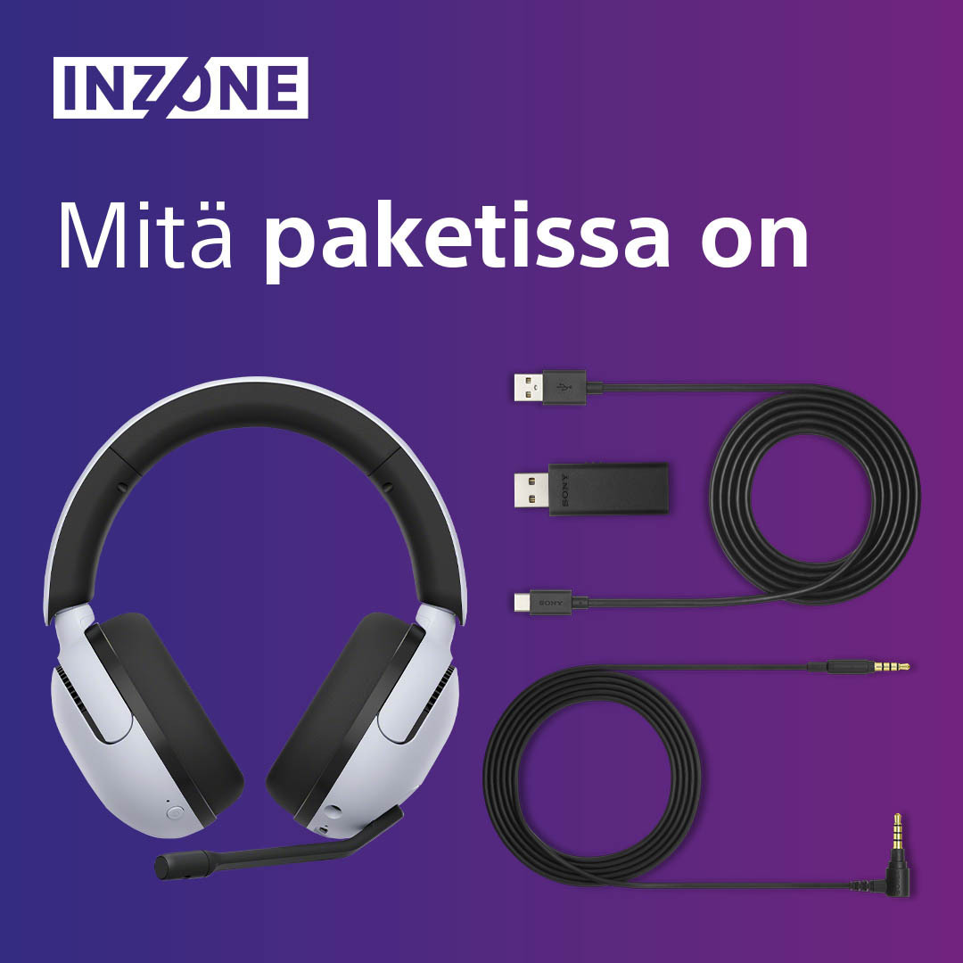 Sony INZONE H5 (WHG500B.CE7) -langattomat pelikuulokkeet, musta