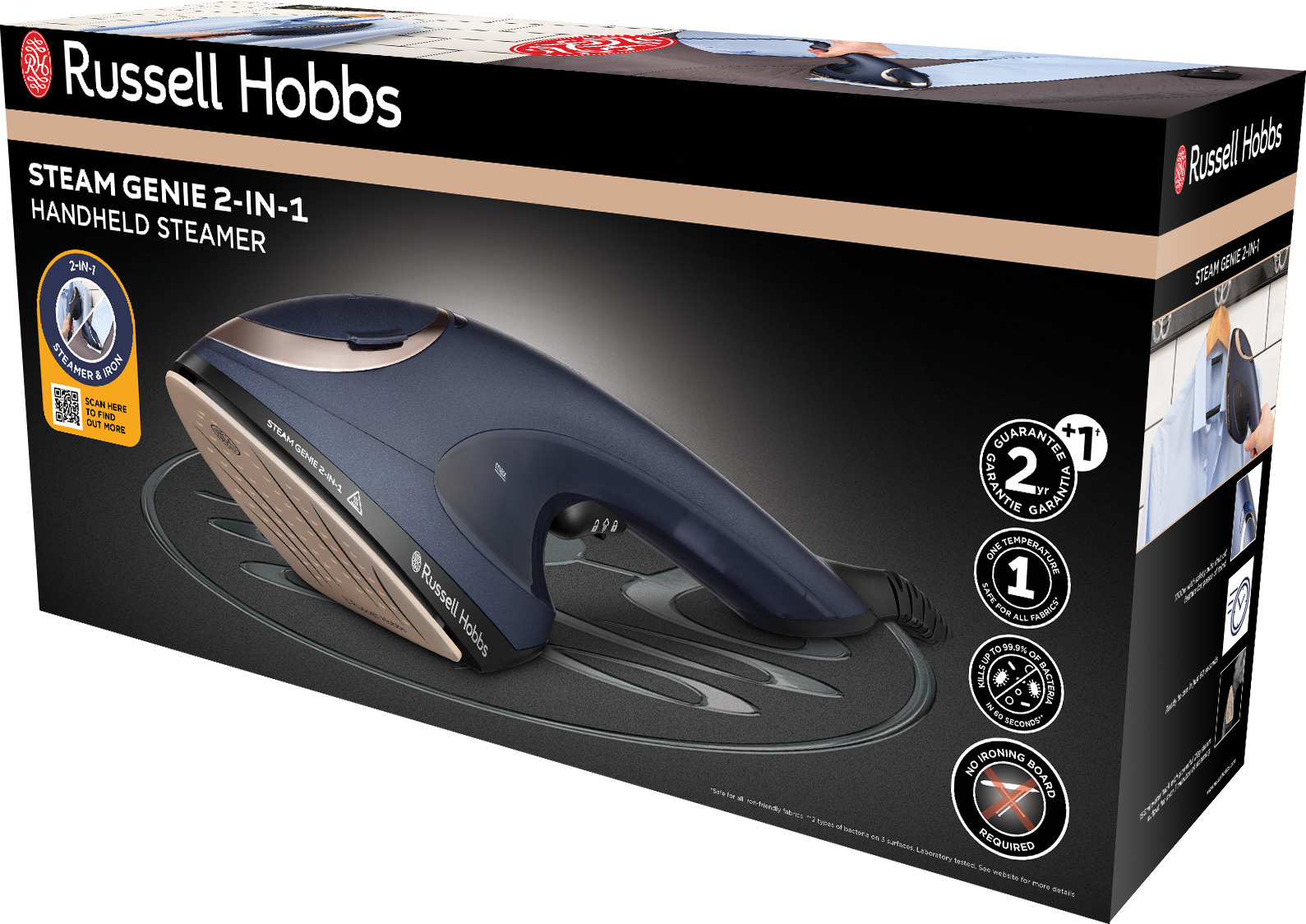 Russell Hobbs Steam Genie 2in1 -vaatehöyrystin