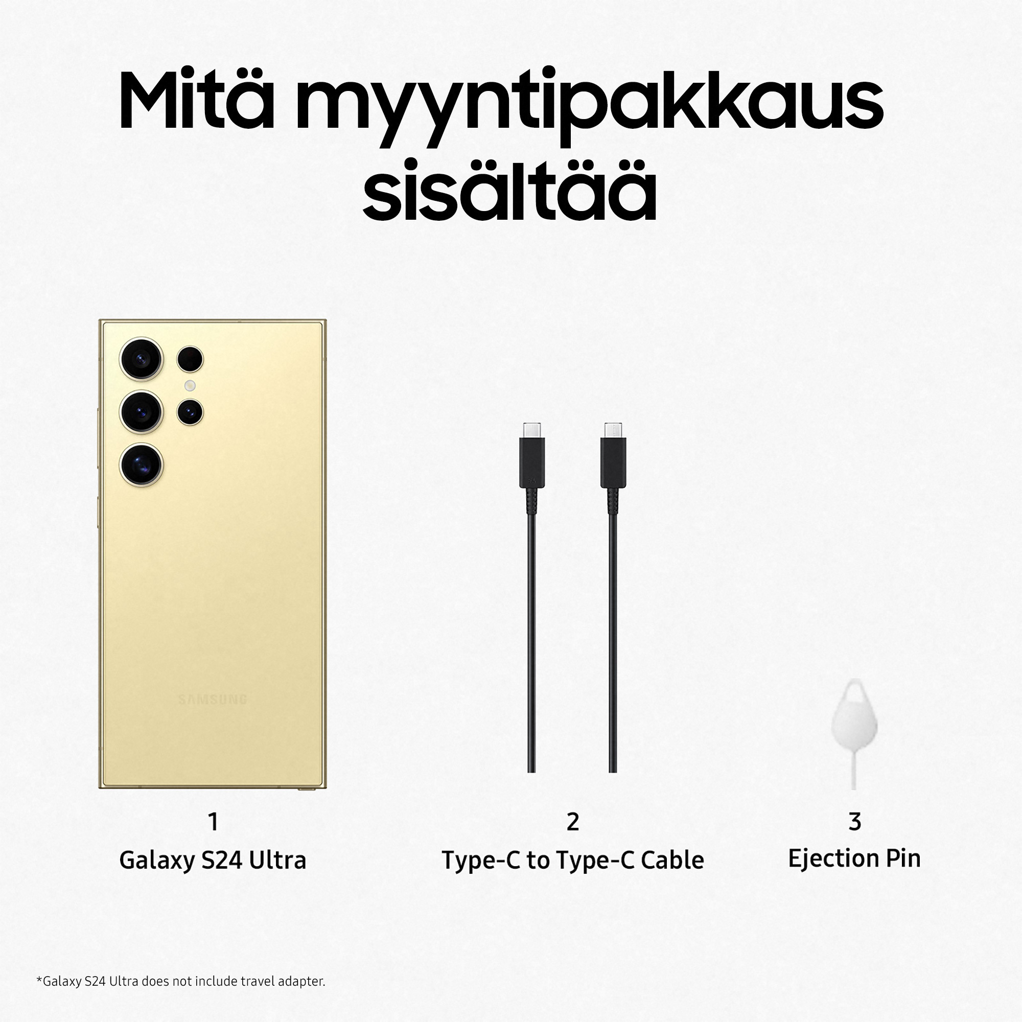 Samsung Galaxy S24 Ultra 5G -puhelin, 512/12 Gt, Titanium Yellow 9 Samsung Galaxy S24 Ultra 5G -puhelin, 512/12 Gt, Titanium Yellow - Image 9