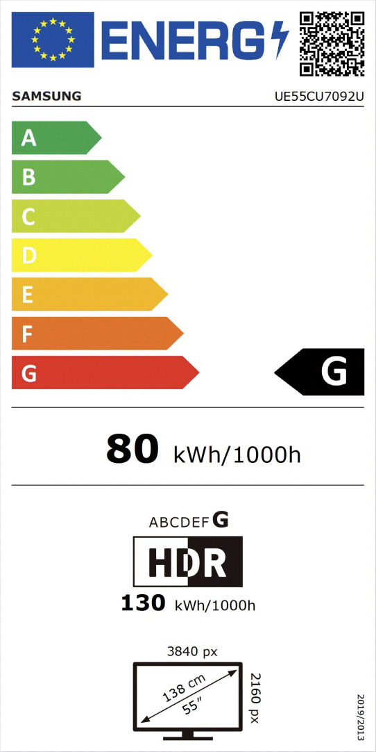 Samsung CU7092 55" 4K LED TV
