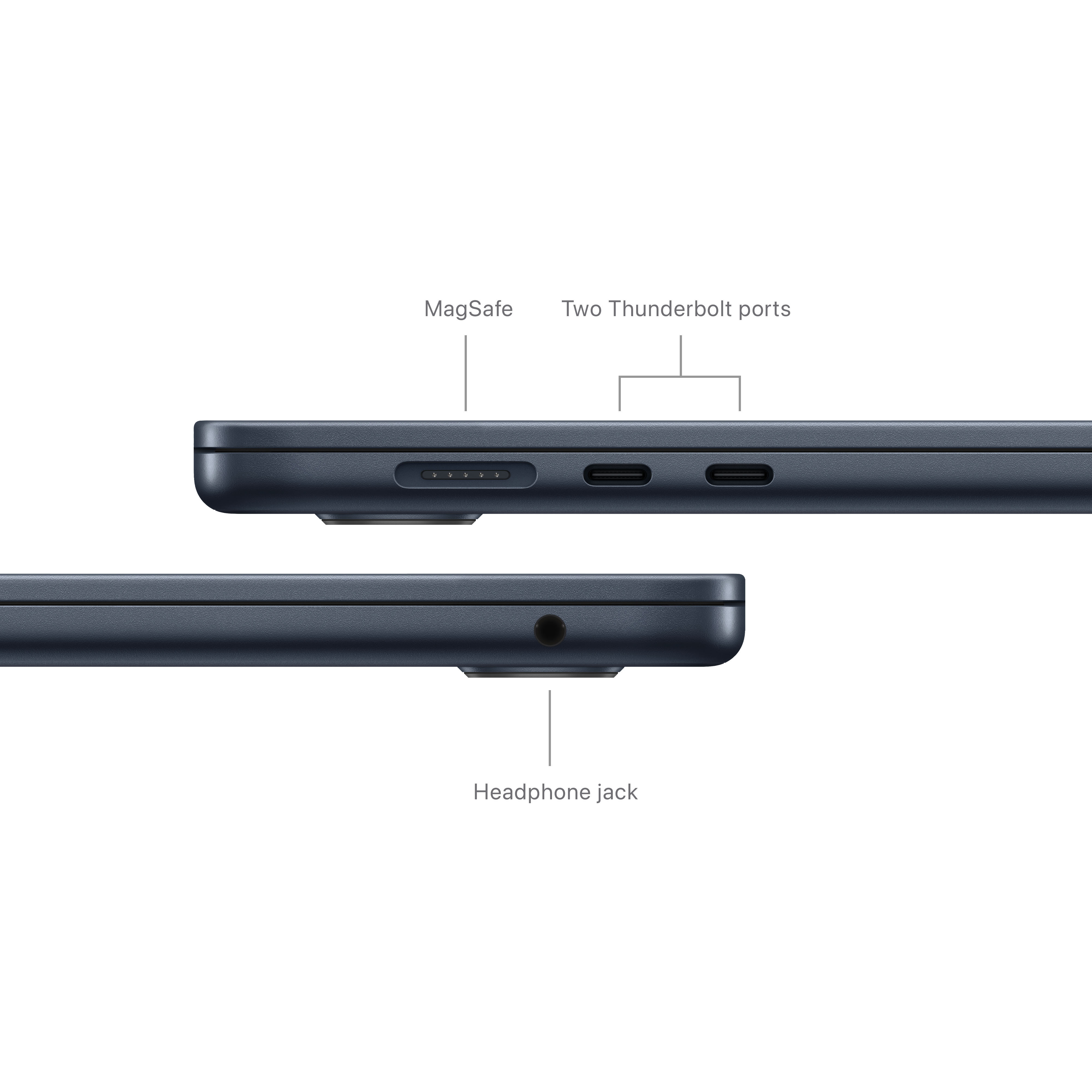 Apple MacBook Air 15" M3 16 Gt, 512 Gt 2024 -kannettava, keskiyö (MXD43)