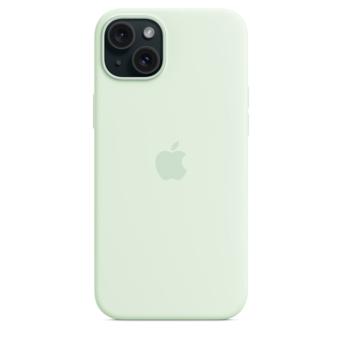 Apple iPhone 15 Plus silikonikuori MagSafella, vaaleanminttu