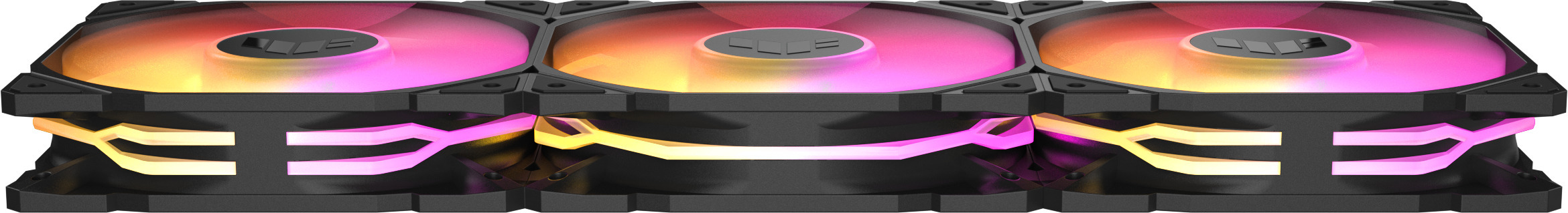 Asus TUF Gaming TR 120 ARGB Reverse PWM -tuuletin, 120 mm, musta, 3-pack