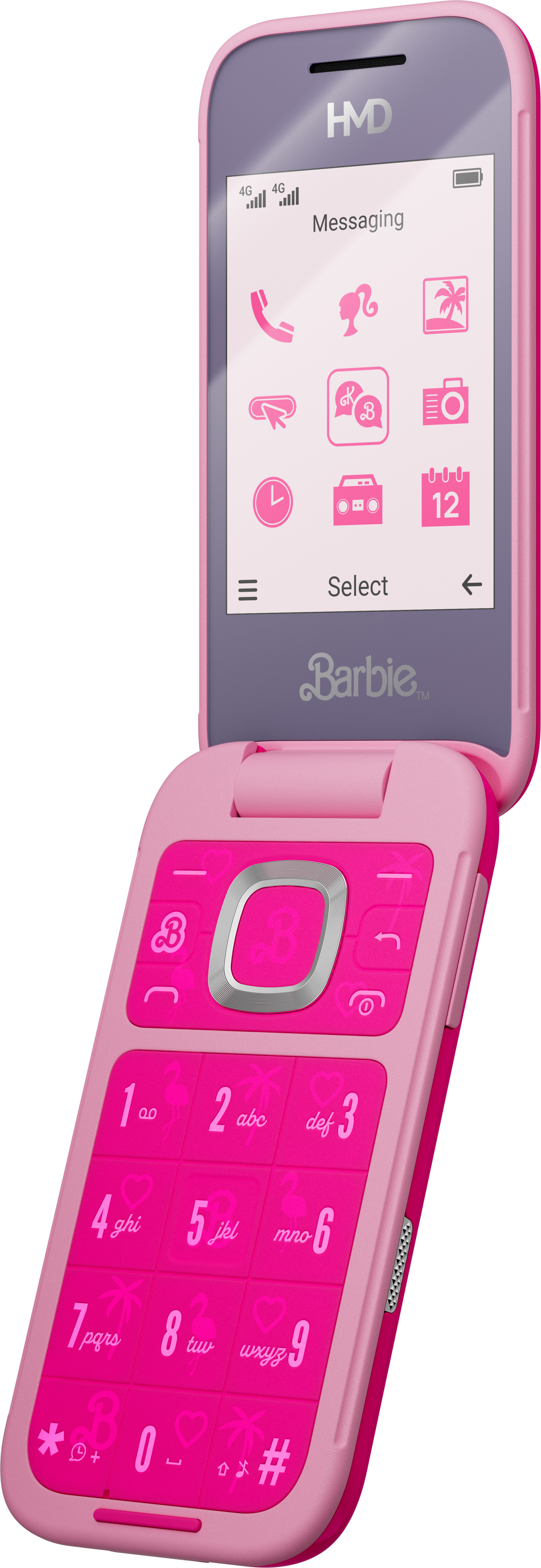 HMD Barbie Phone -peruspuhelin Dual-SIM, pinkki