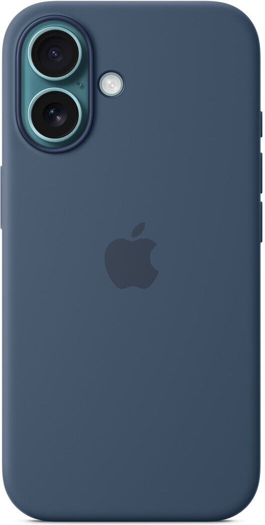 Apple iPhone 16 silikonikuori MagSafella, farkun­sininen