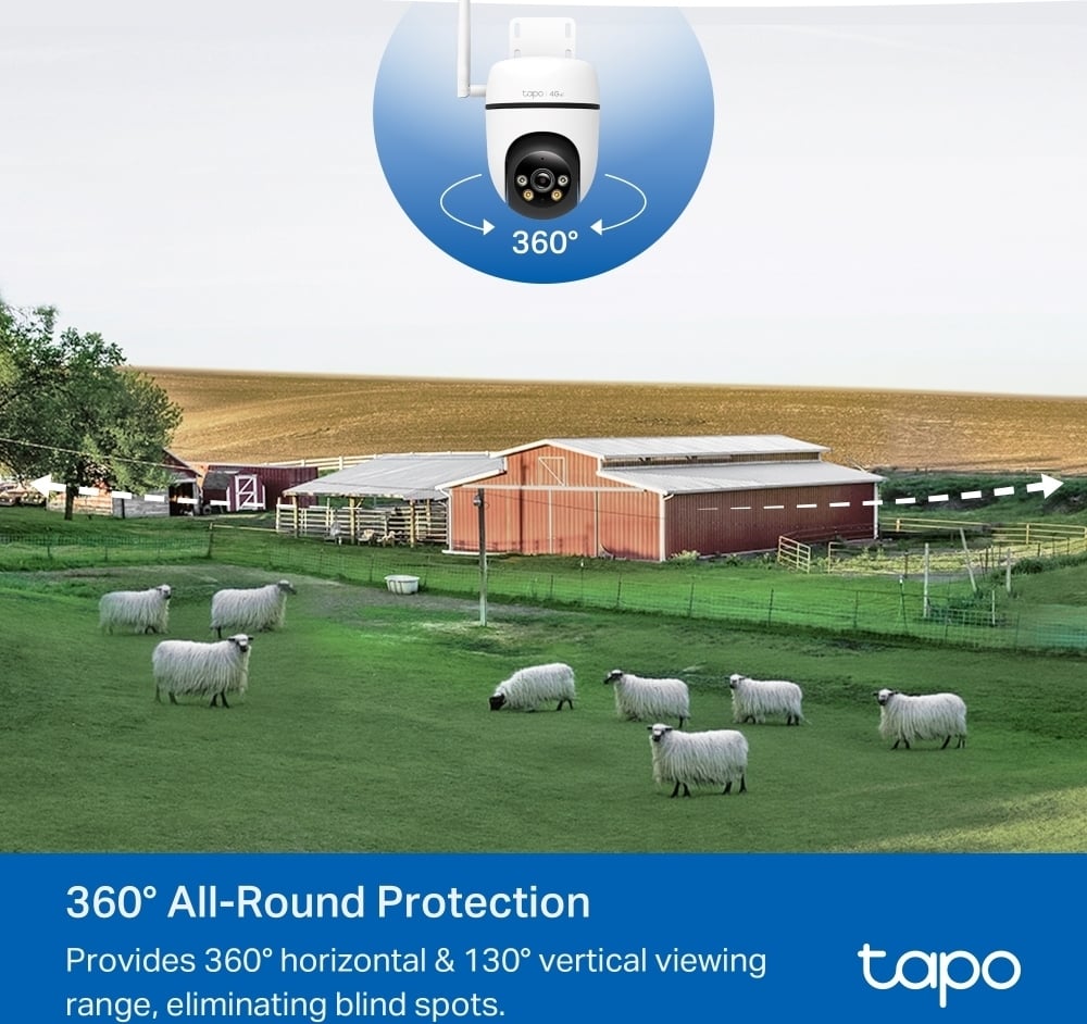 TP-LINK Tapo C501GW -valvontakamera ulkokäyttöön, 4G/LTE