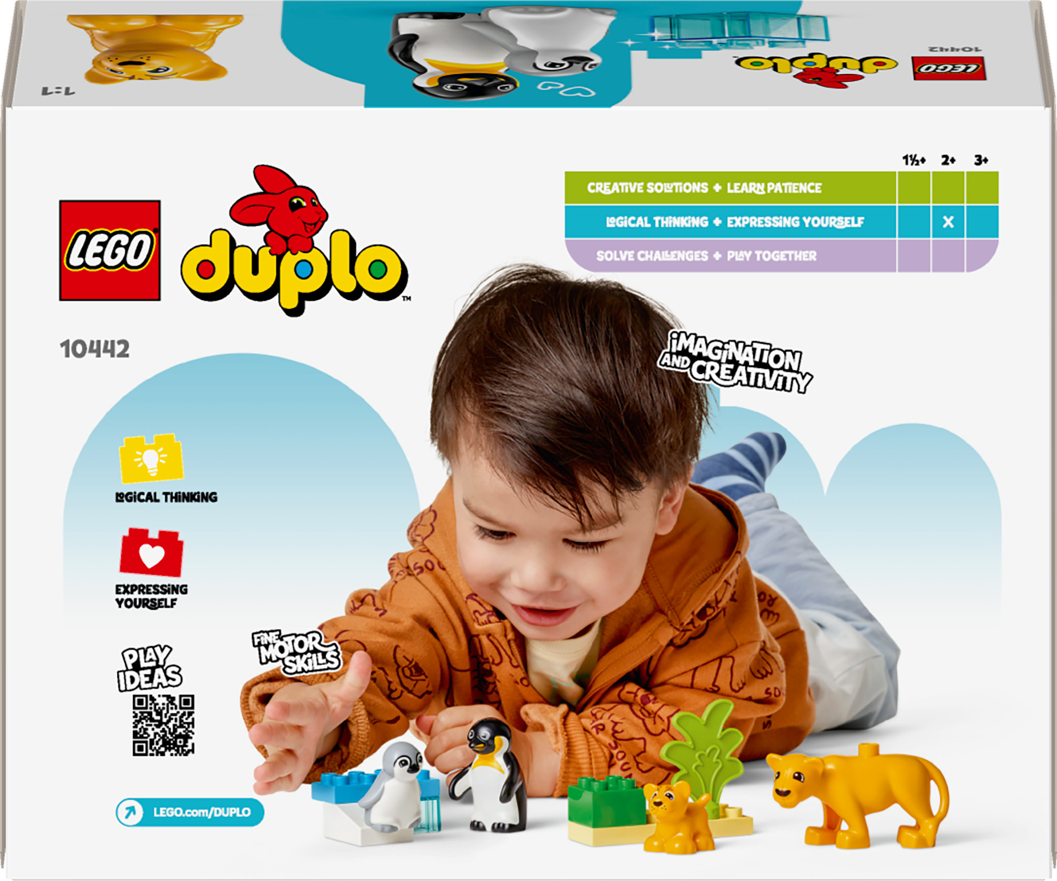 LEGO DUPLO Town 10442 – Luonnoneläinperheet: pingviinit ja leijonat