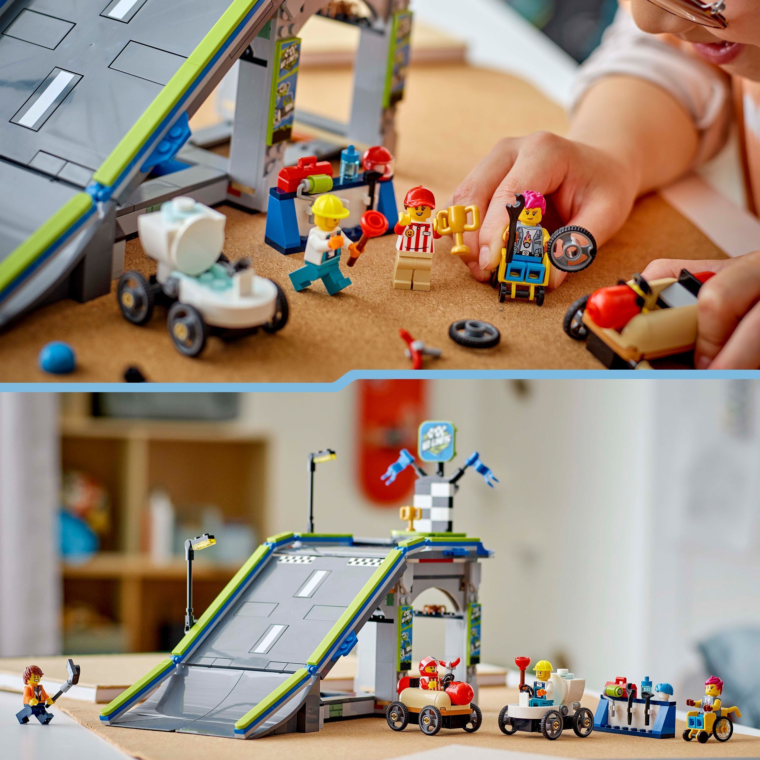 LEGO City 60460 – Ei rajoja: Kilpa-autojen ramppirata