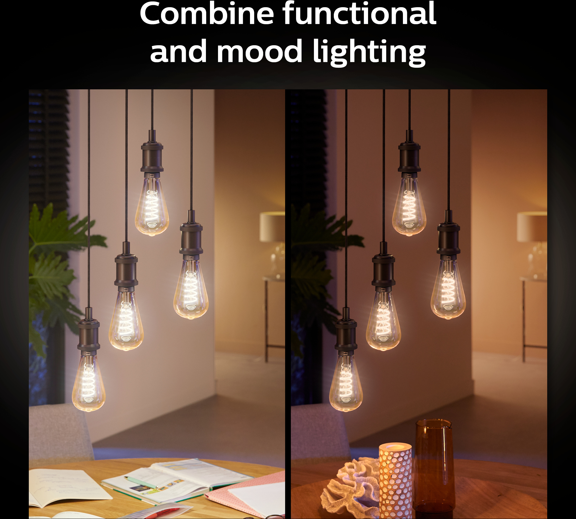 Philips Hue -filamenttiälylamppu, White ambiance, Filament Edison, E27