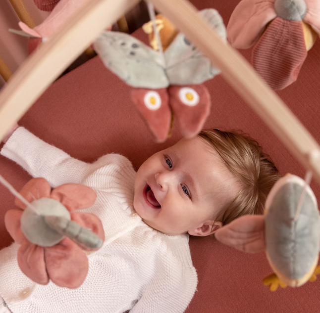 Little Dutch Flowers & Butterflies -musiikkimobile, roosa