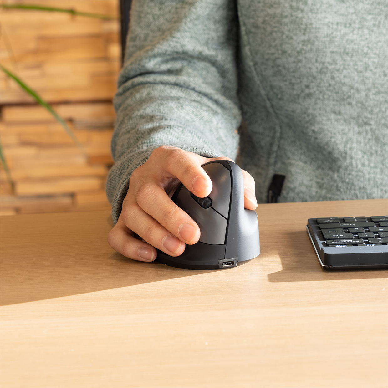 R-Go HE Break -ergonominen hiiri, USB, L-koko, oikealle kädelle