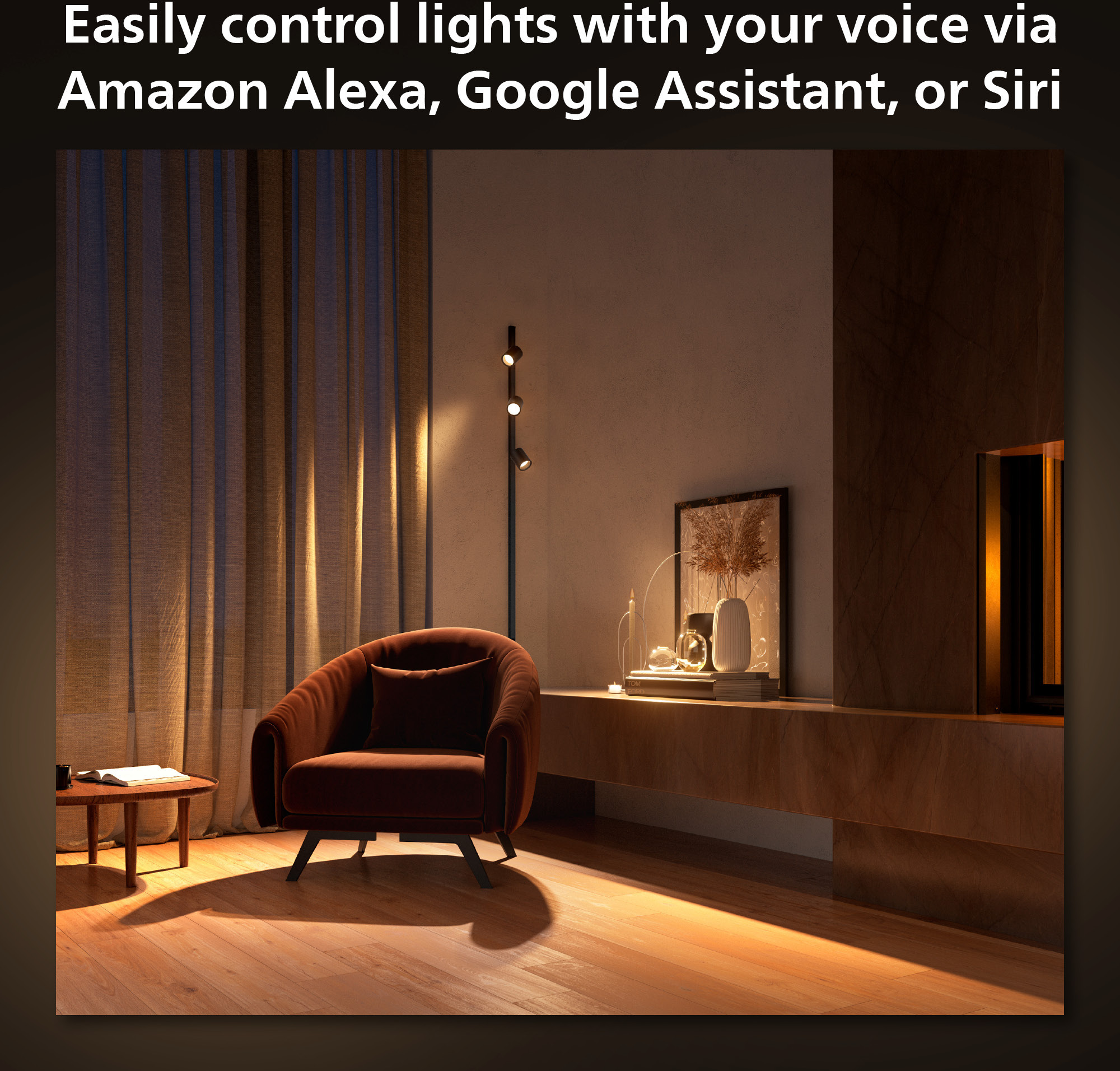 Philips Hue Perifo Cylinder -älykohdevalo, White and Color Ambiance, musta
