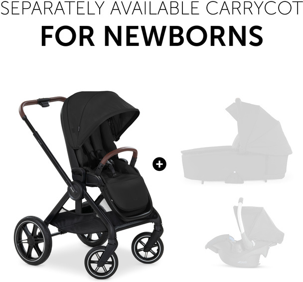 Hauck Walk N Care -rattaat, Black