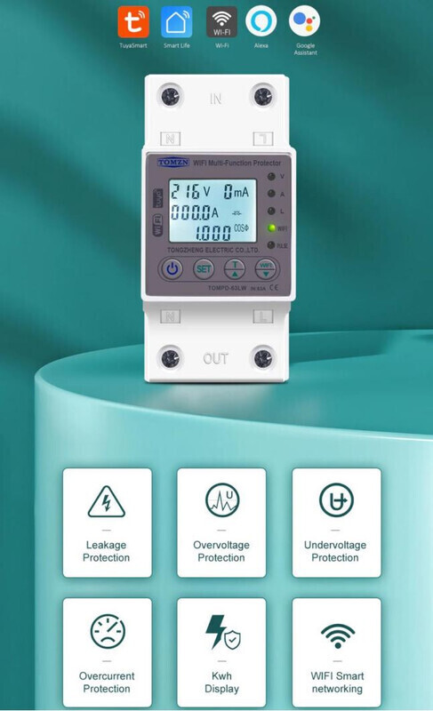 TOMZN PD-63LW WiFi-ohjattava älyrele