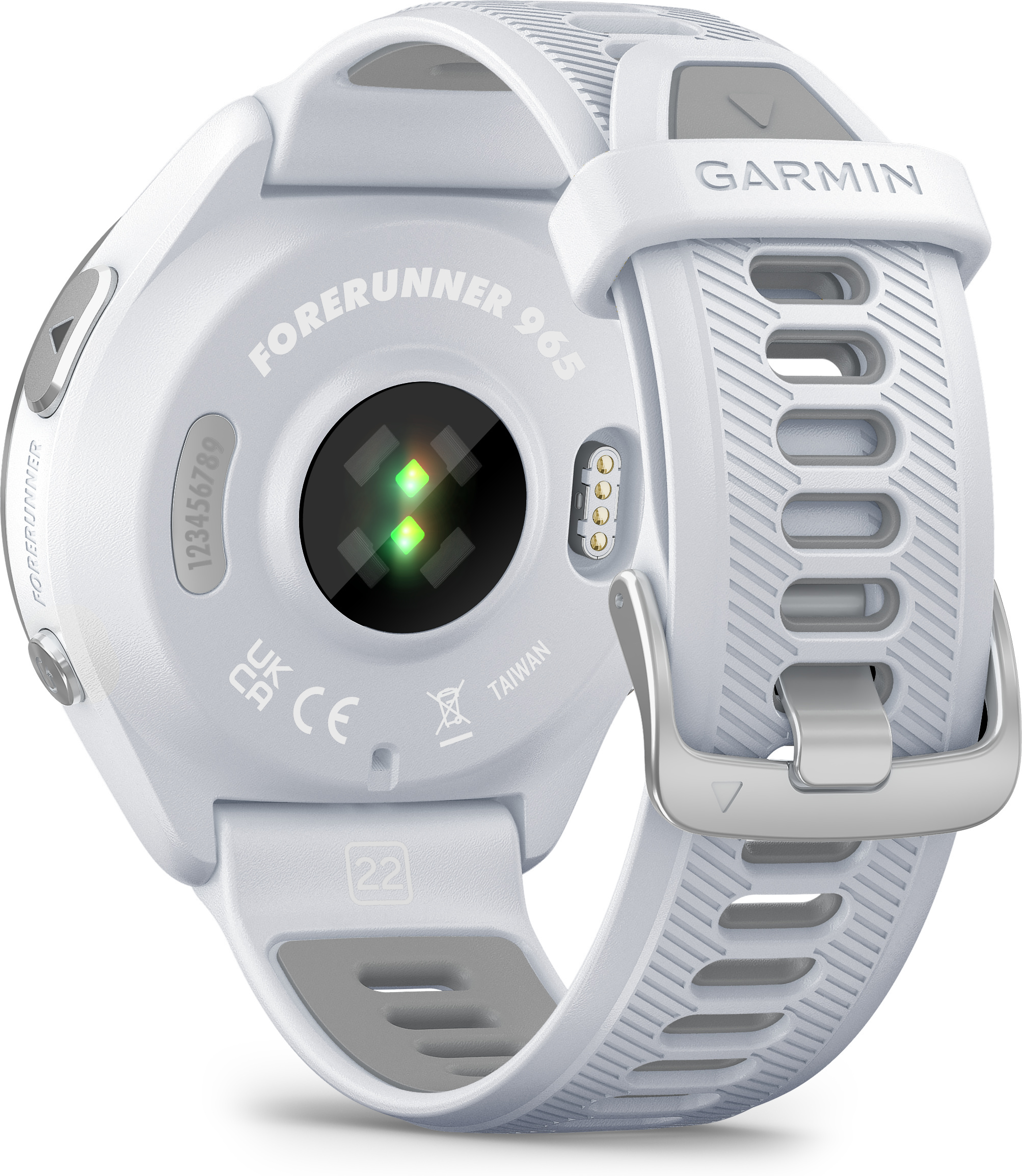 Garmin Forerunner 965 -urheilukello, vaaleanharmaa