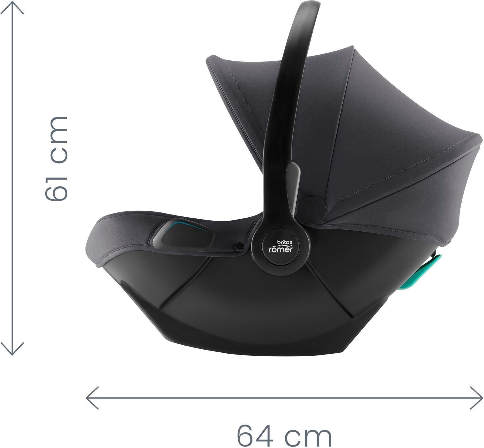 BRITAX RÖMER BABY-SAFE CORE -turvakaukalo, 40 - 83 cm, Midnight Grey