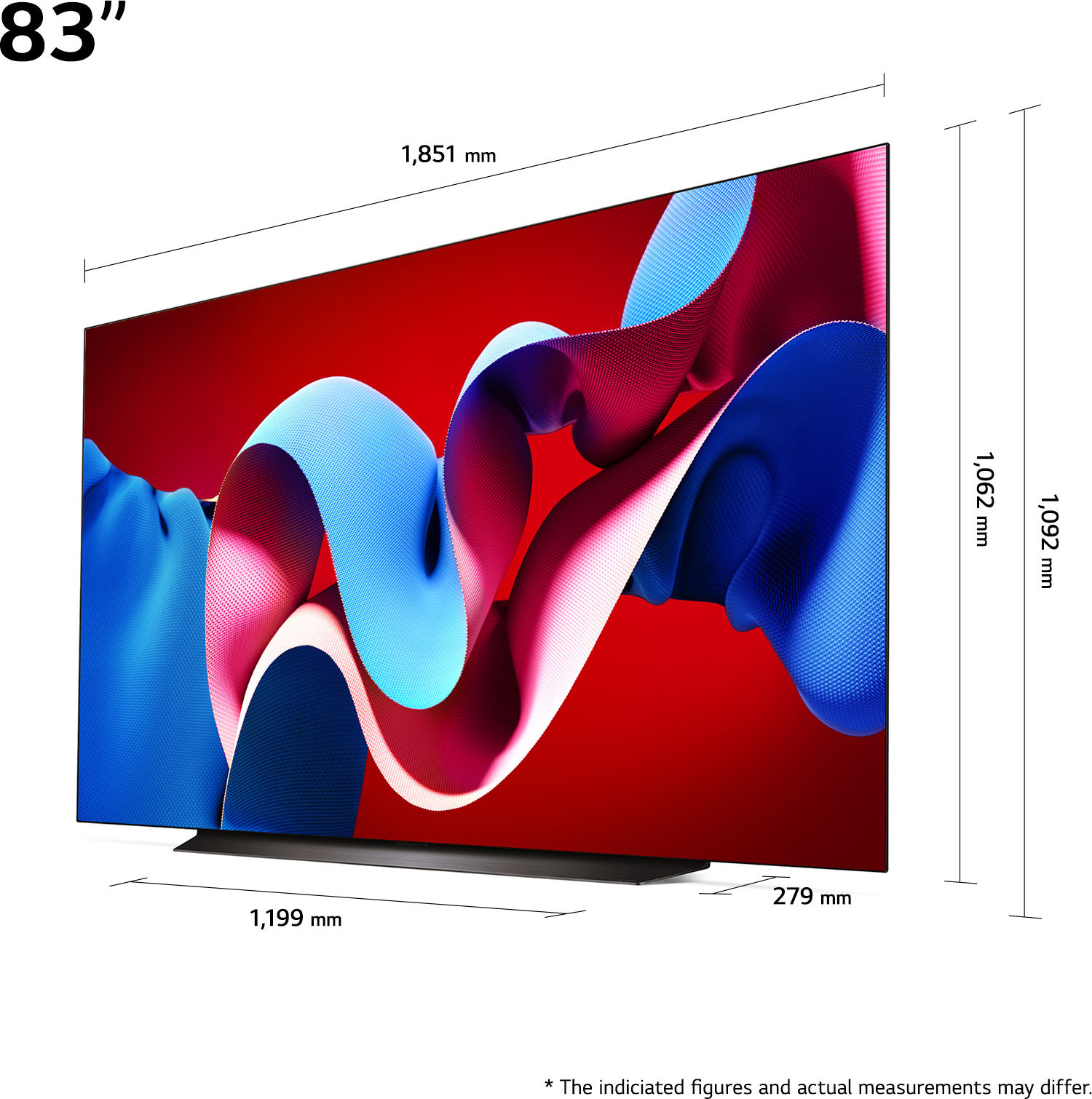 LG 83'' OLED evo C4 – 4K TV