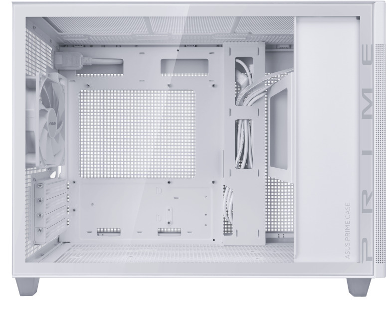 Asus Prime AP201 TG Micro-ATX-kotelo ikkunalla, valkoinen