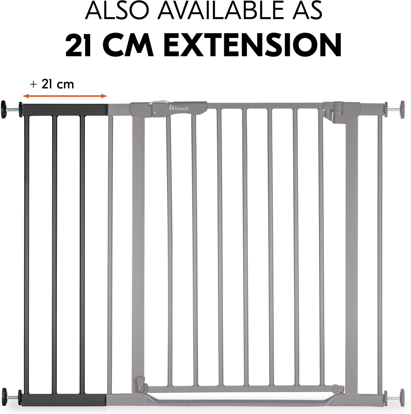 Hauck Safety Gate Extension 9 cm -turvaportin jatkopala, musta