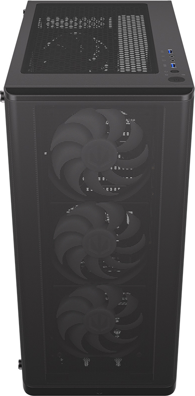 Endorfy Ventum 200 ARGB ATX-kotelo ikkunalla, musta