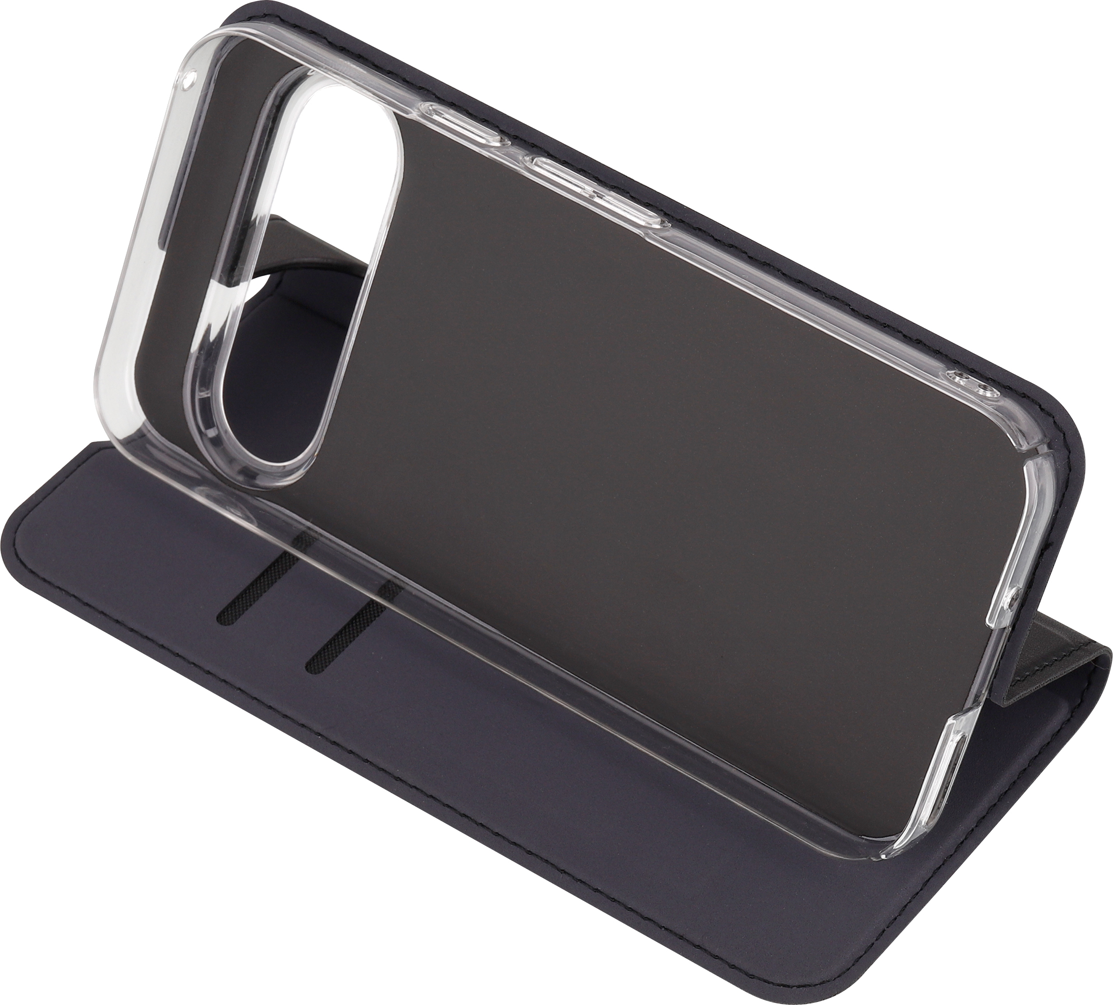 FoneKit BookCase -suojakotelo, Google Pixel 9 Pro, musta