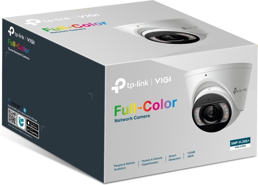 TP-Link VIGI C455 -valvontakamera sisä- ja ulkokäyttöön