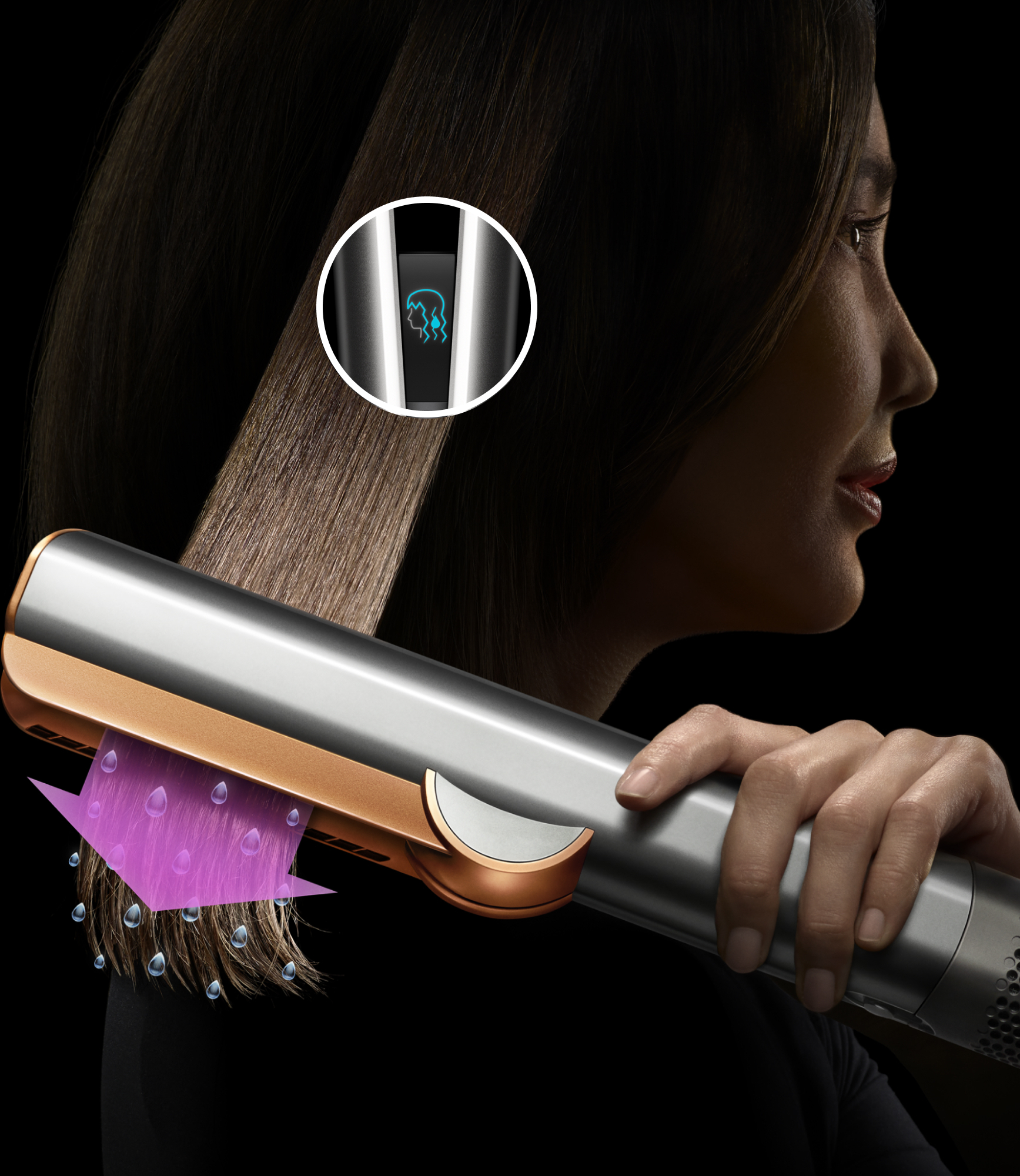 Dyson Airstrait -suoristin, Strawberry Bronze/Blush Pink