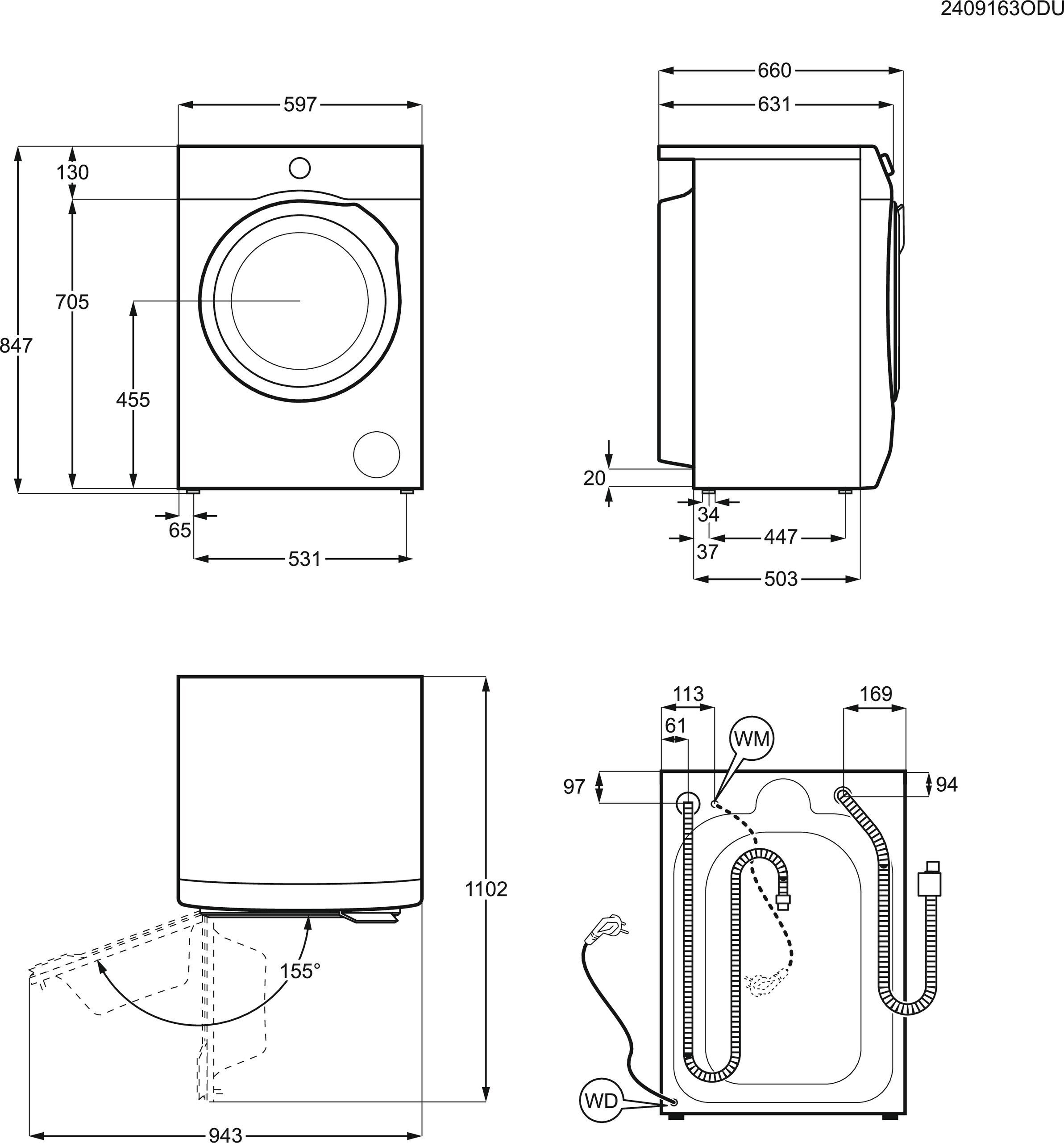 Electrolux EWI874LY6Q 800 UltraCare kuivaava pesukone