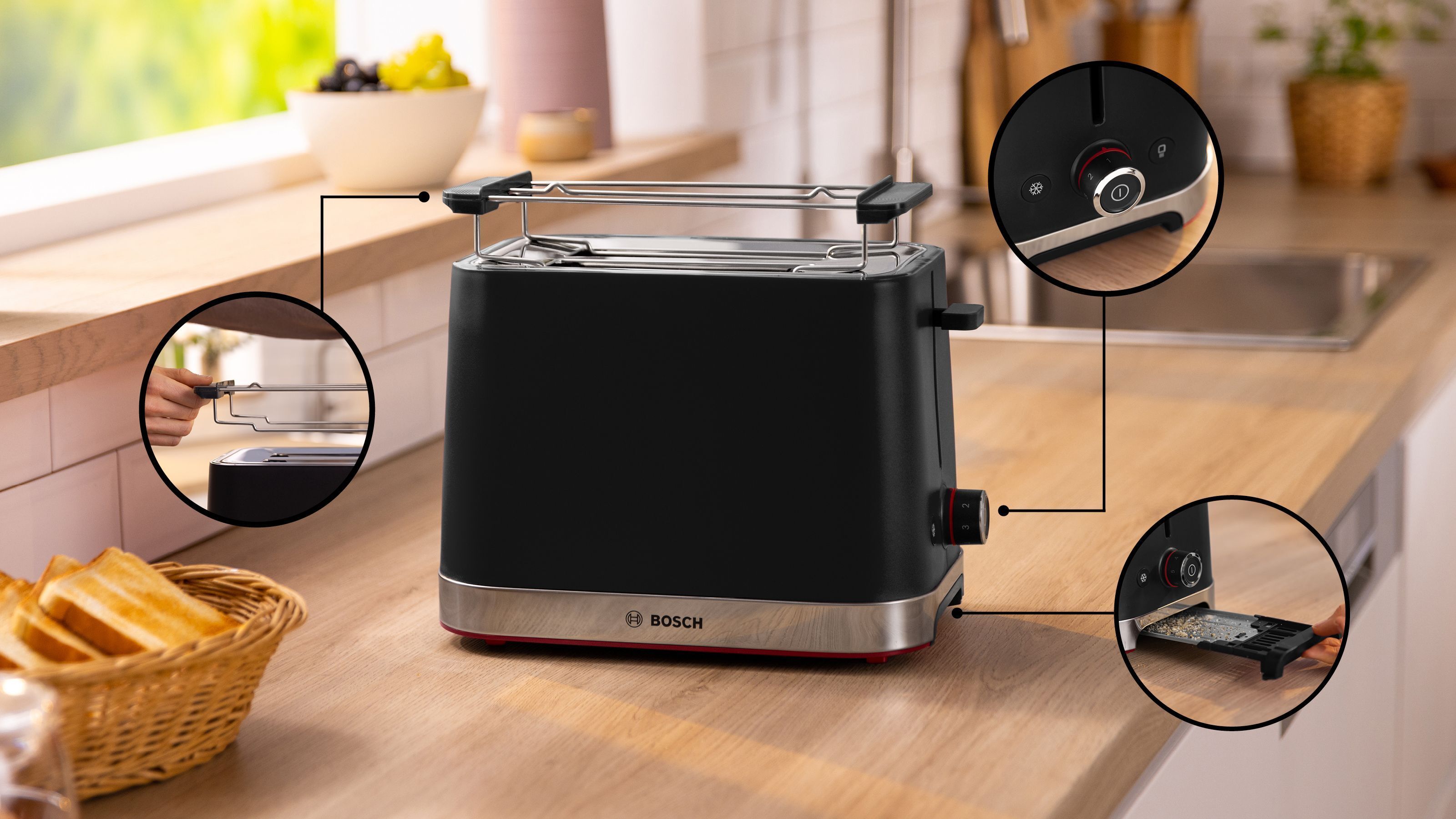 Bosch MyMoment TWK4M224 vedenkeitin, punainen