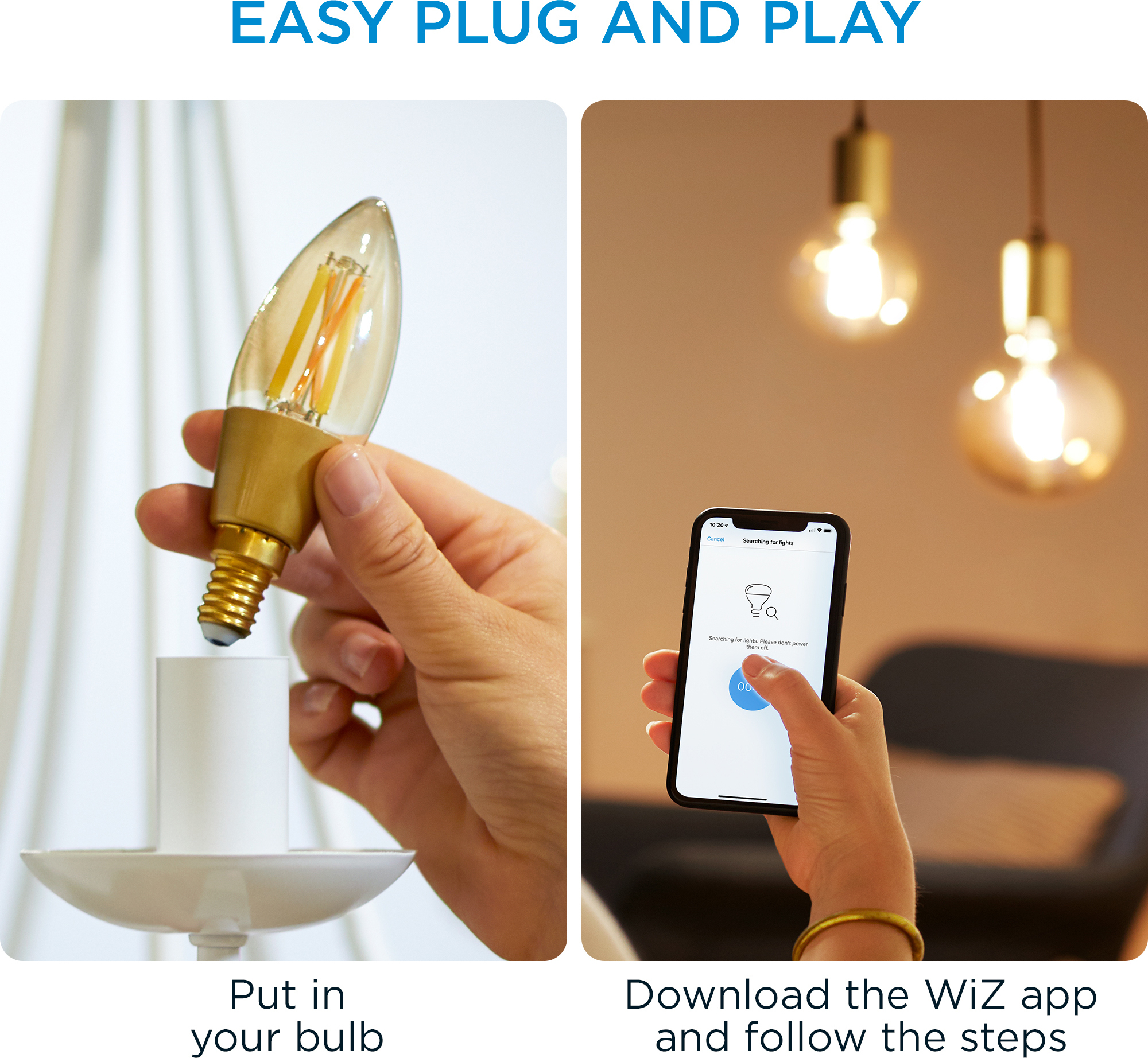 WiZ älylamppu globe, E27, kirkas lasi, tunable white - valkoisen valon sävyt, Wi-Fi, 2700-6500 K, 806 lm, 12,5cm