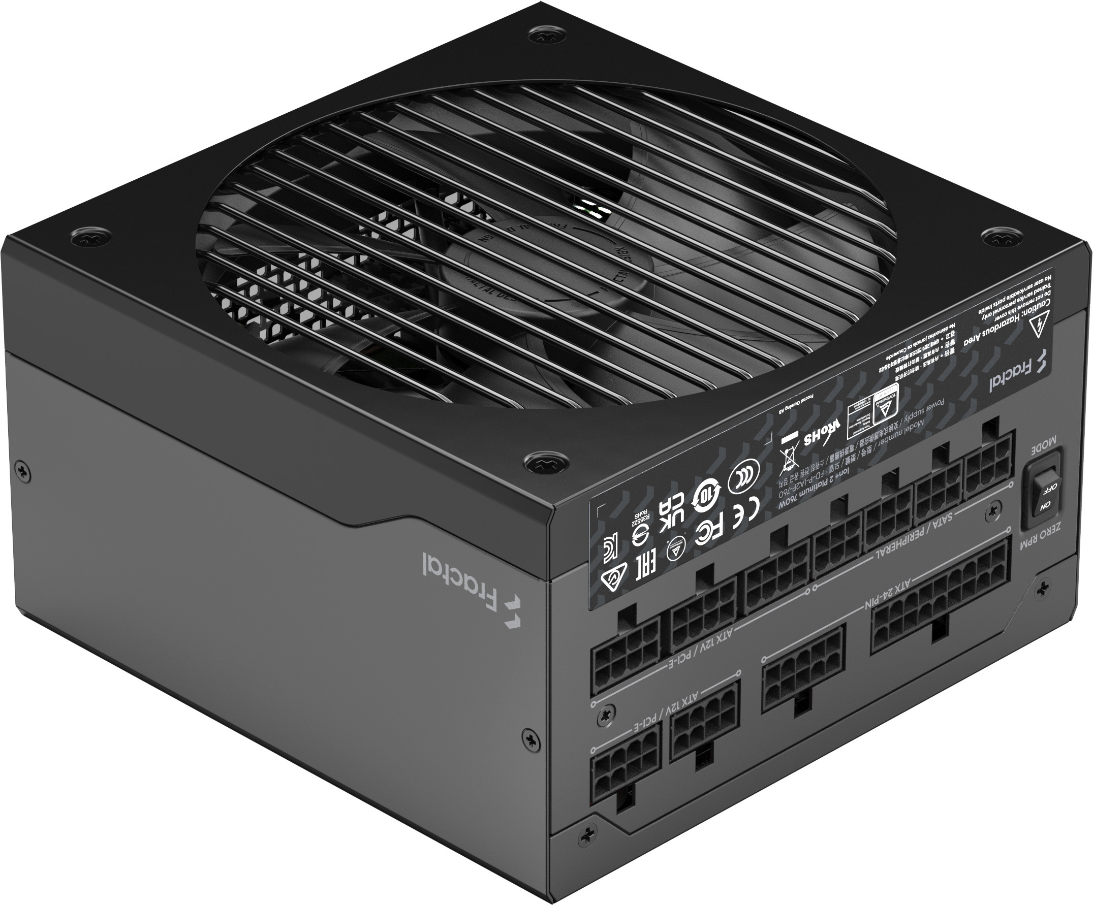 Fractal Design Ion+ 2 80 PLUS Platinum - ATX-virtalähde, 760 W