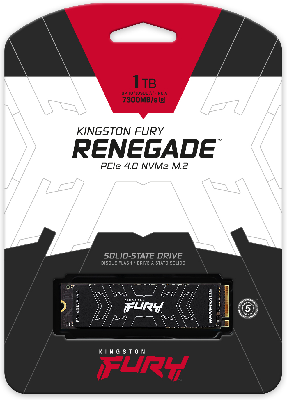 Kingston FURY Renegade 1 Tt M.2 NVMe -SSD-kovalevy