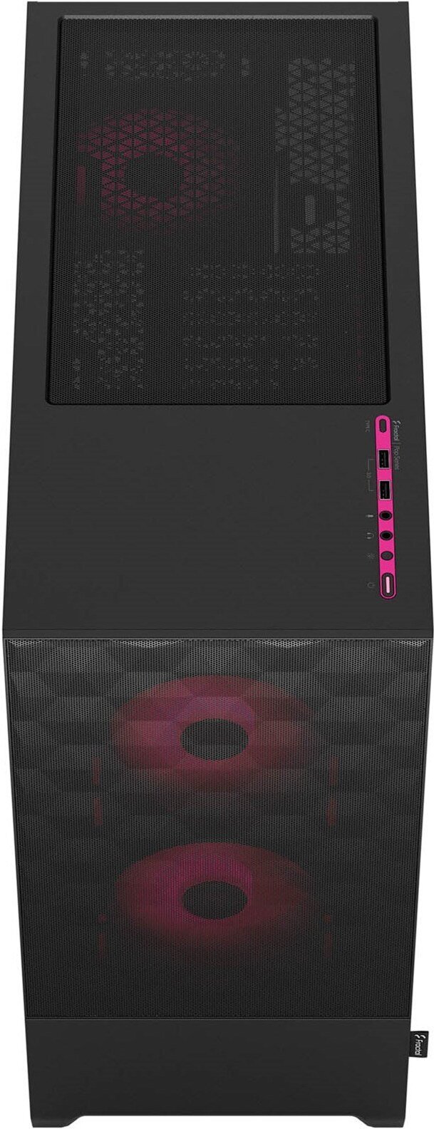 Fractal Design Pop Air RGB Magenta Core TG ATX-kotelo ikkunalla, musta/magenta