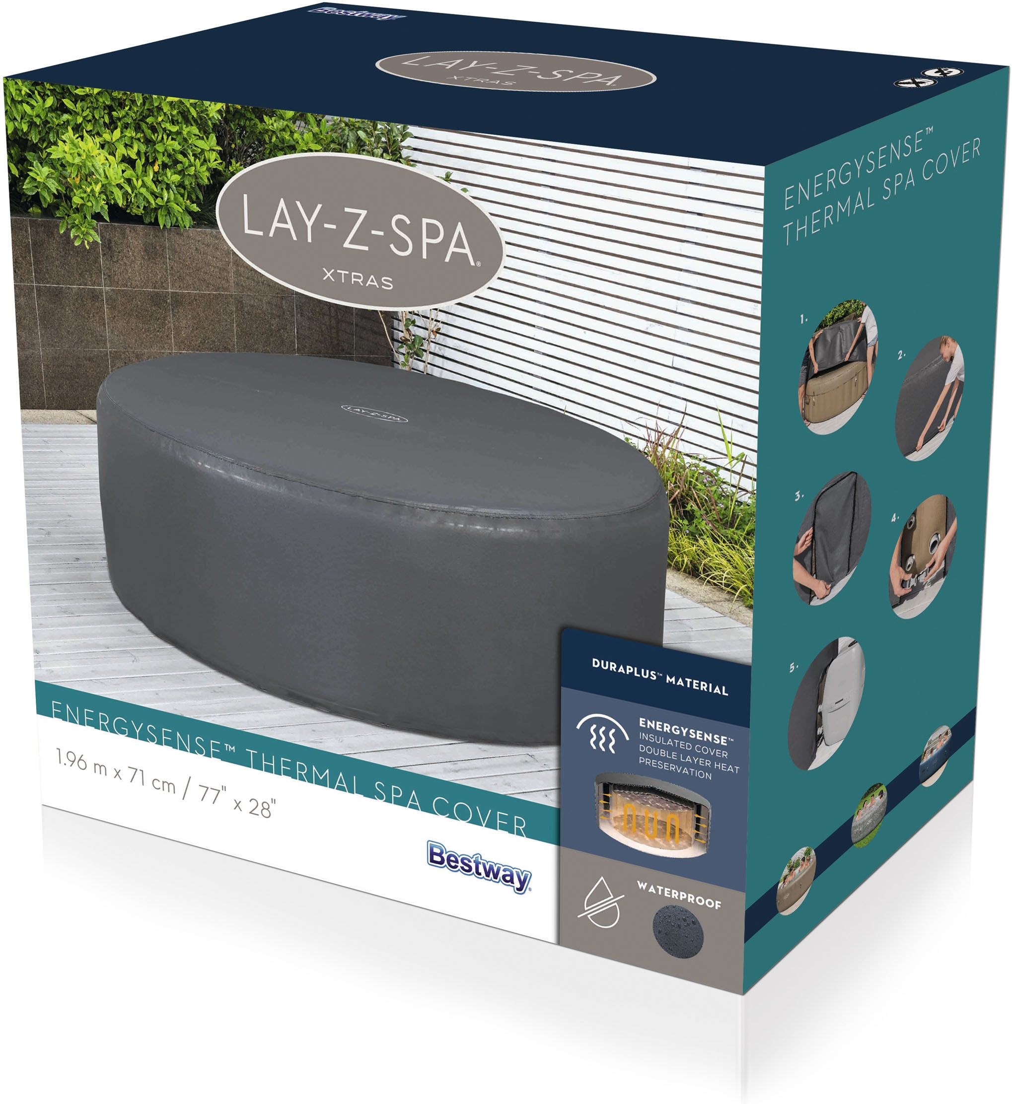 Bestway LayZSpa Thermal Cover Round, 196 x 71 cm