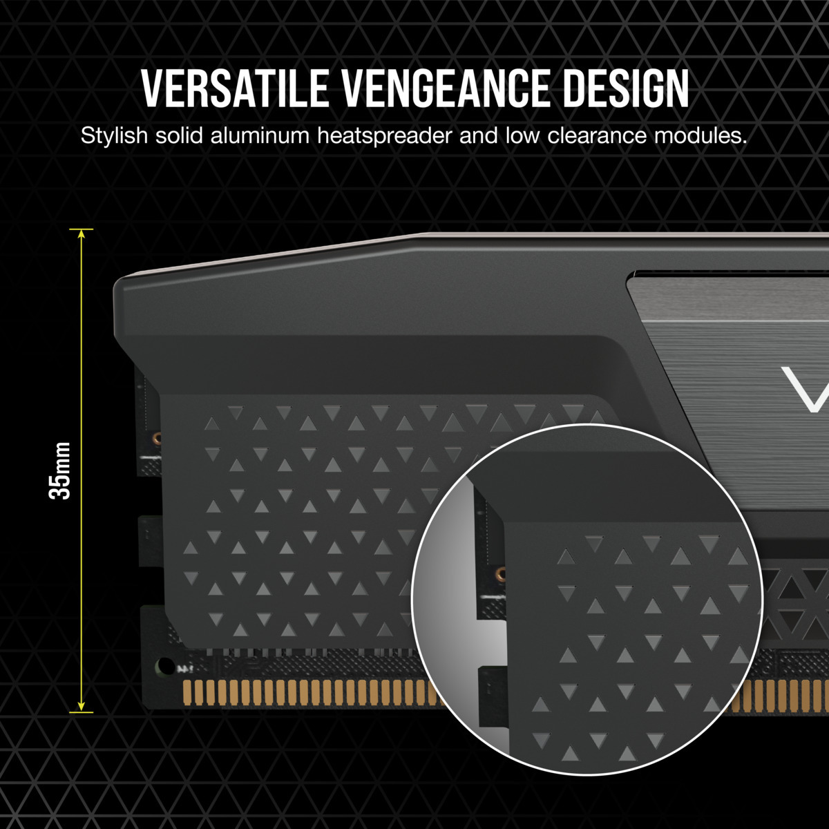 Corsair Vengeance RGB DDR5 6400 MHz CL36 32 Gt -muistimodulipaketti, musta